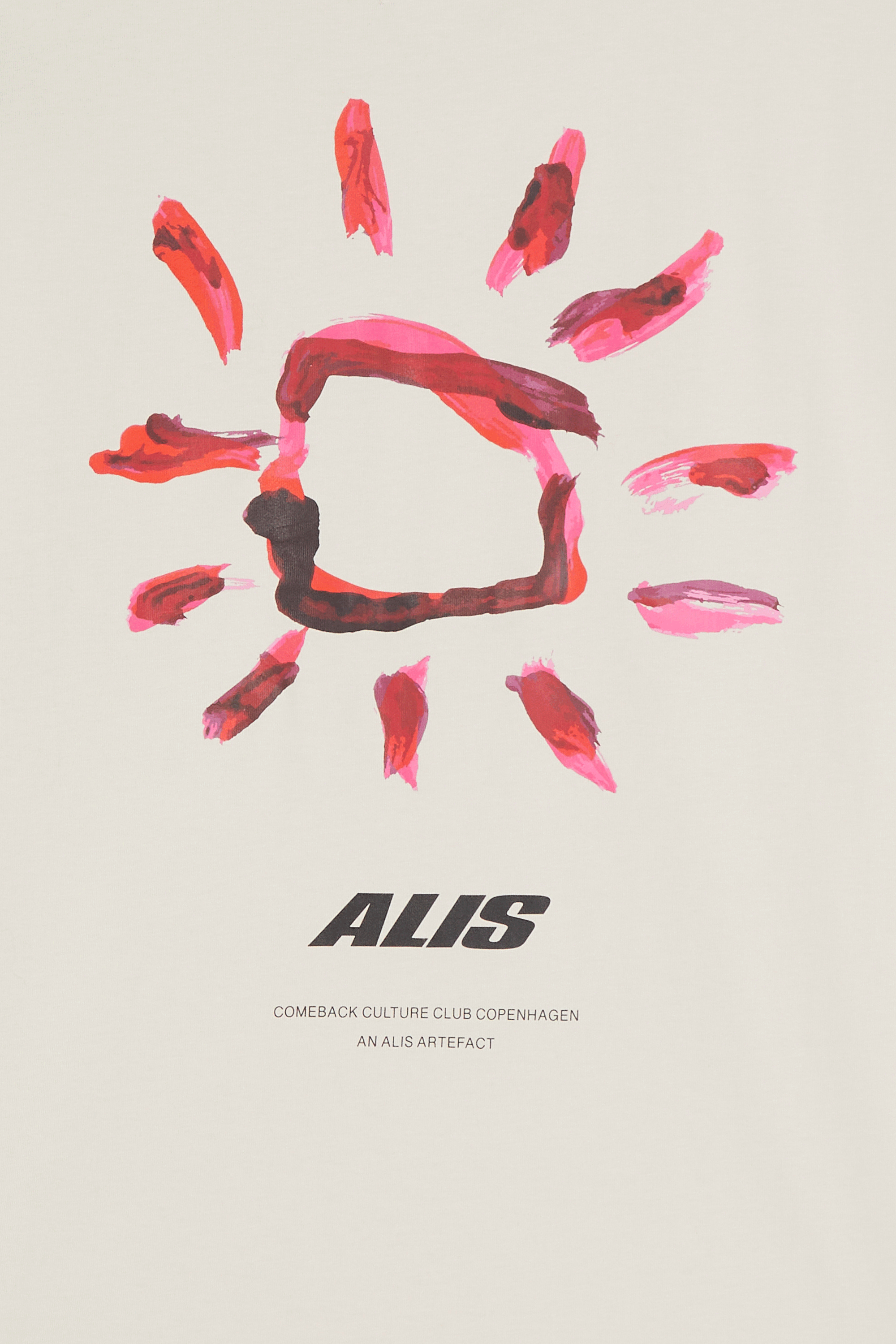 Regular-fit round-neck cotton T-shirt Beige