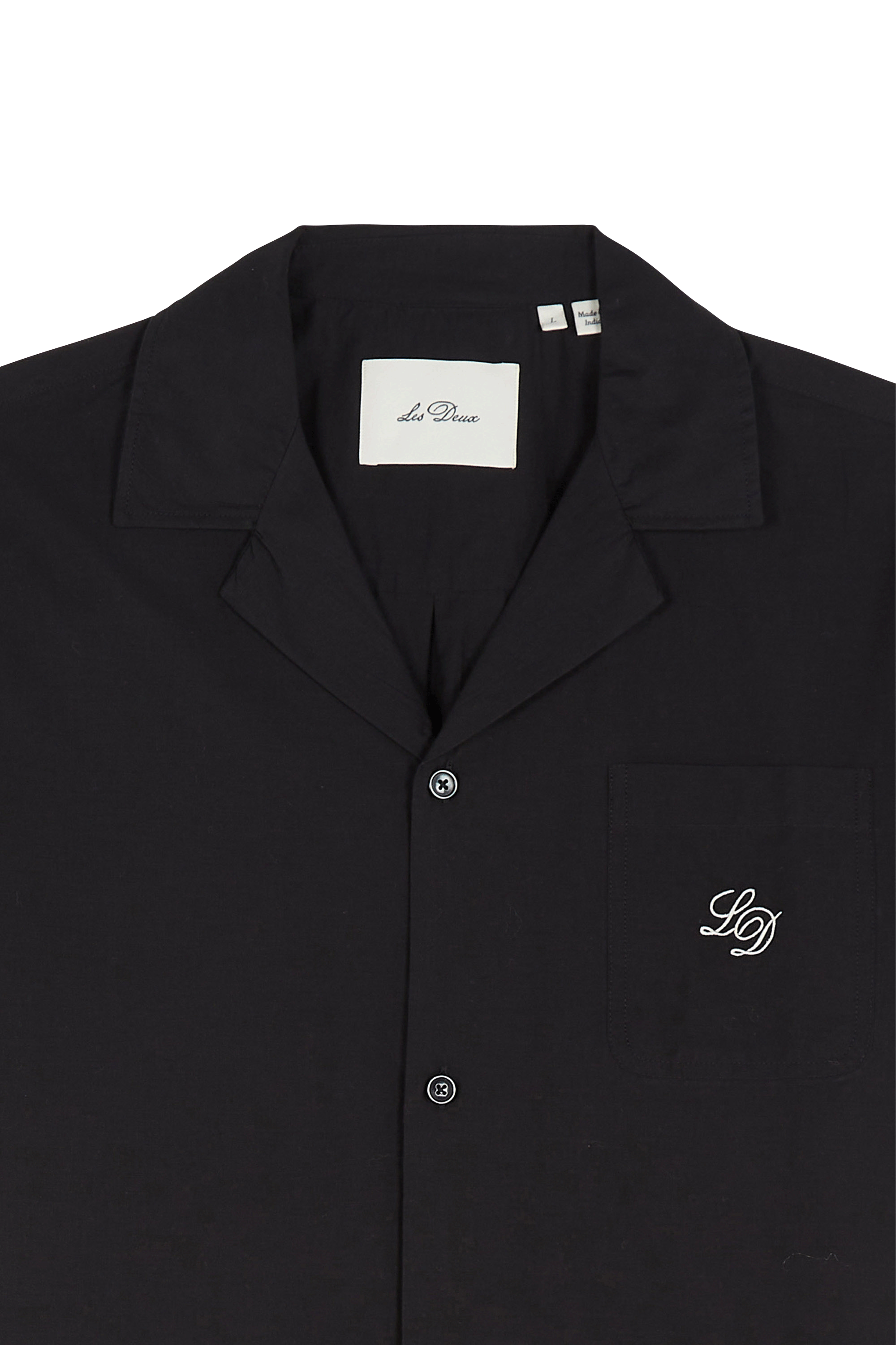 Chemise à broderie | Noir LES DEUX Homme