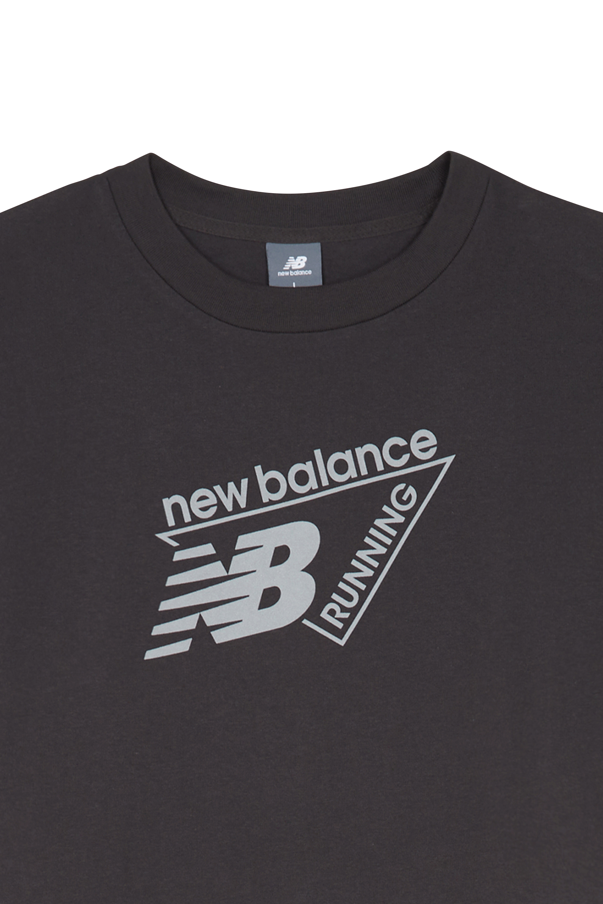 Regular-fit round-neck cotton T-shirt | Black NEW BALANCE Men