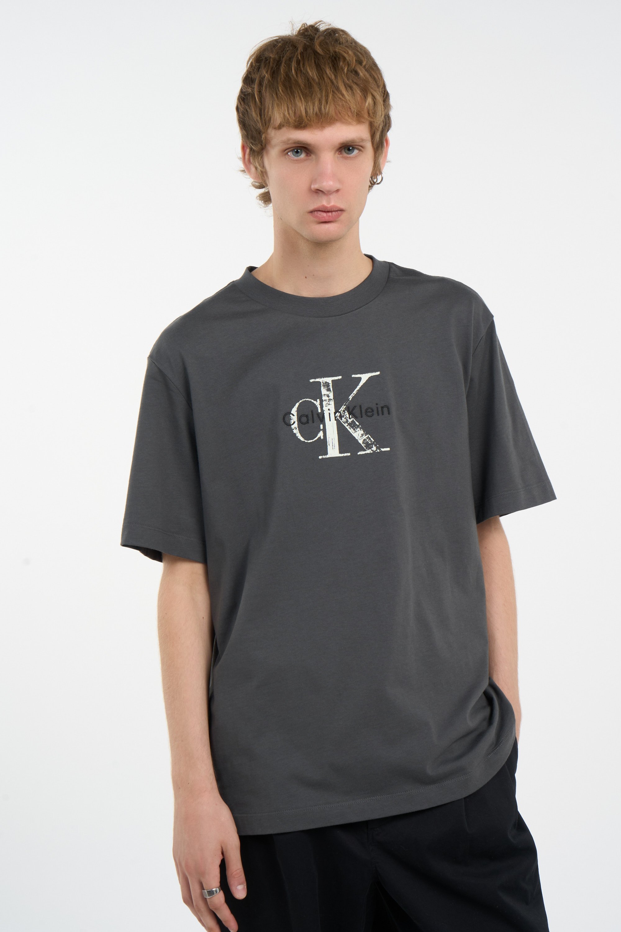 Tee-shirt | Gris CALVIN KLEIN Homme
