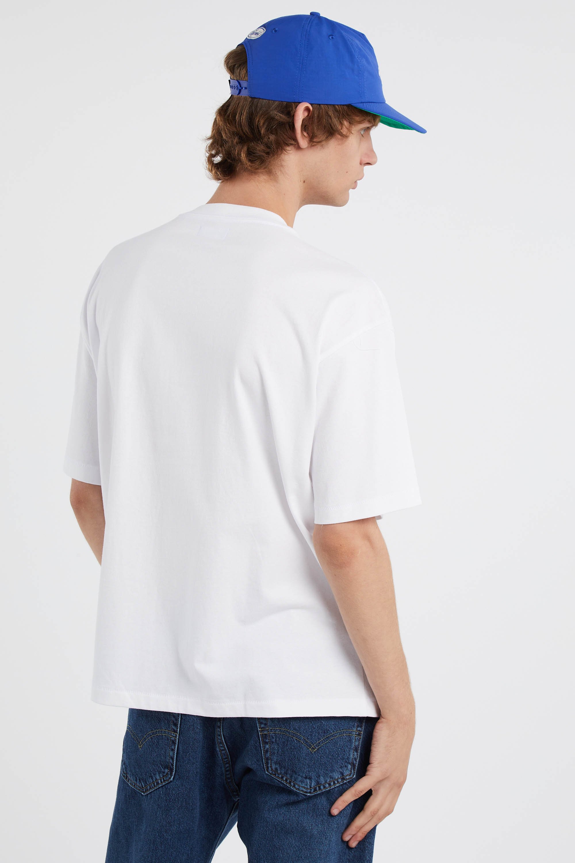 Regular-fit round-neck cotton T-shirt | White by MARKET Regular-fit round-neck cotton T-shirt White