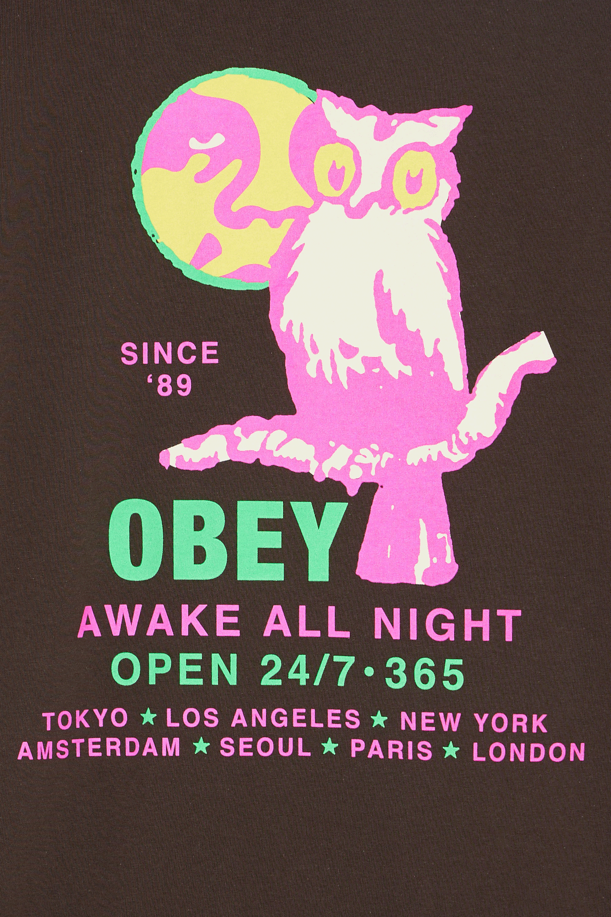 T-shirt manches courtes Marron