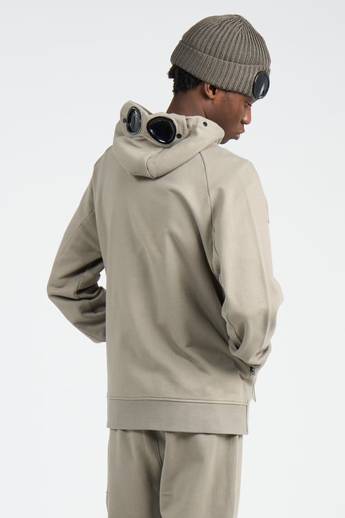 C.P. COMPANY Hoodie zippé Kaki