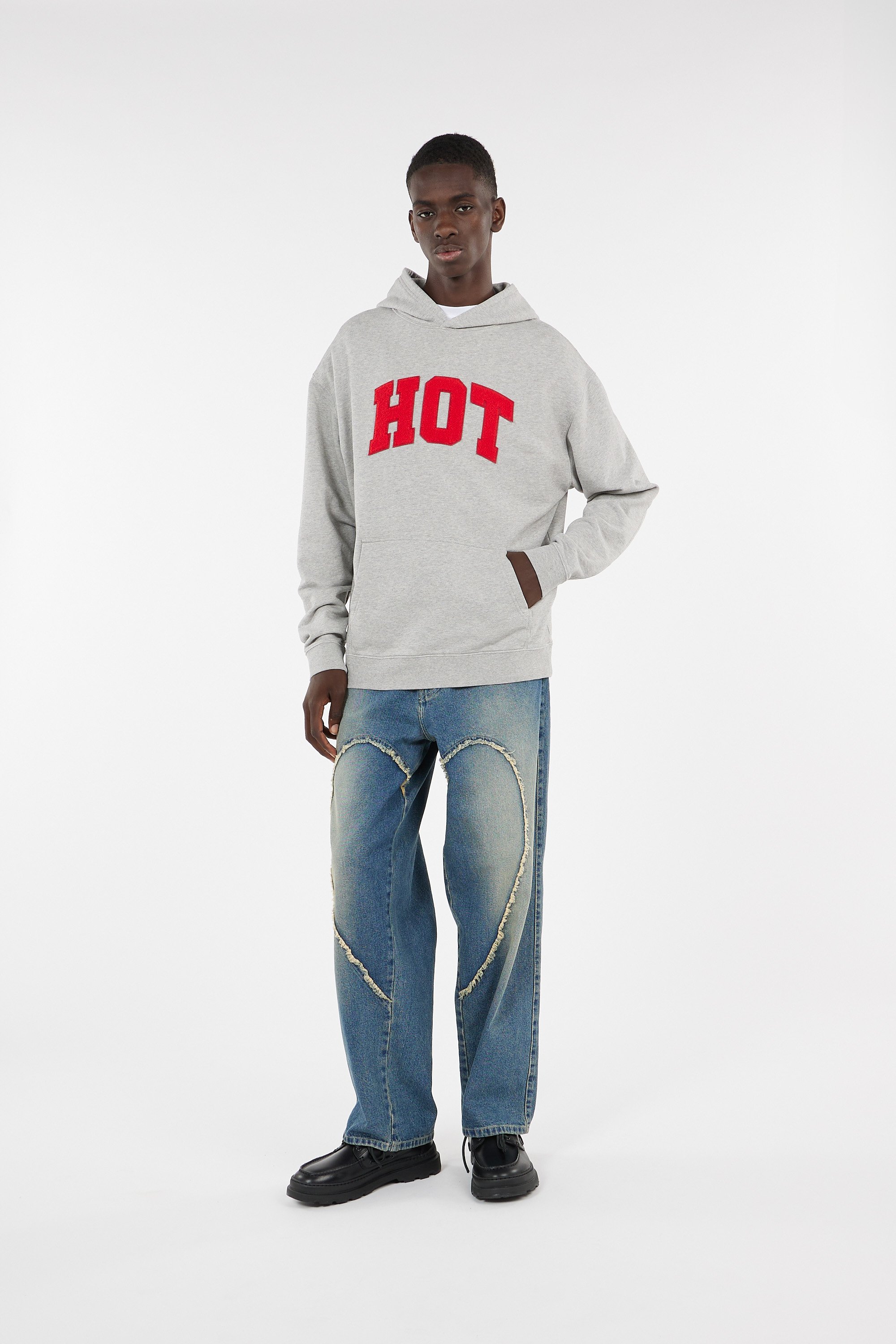 Hoodie CARNE BOLLENTE Gris