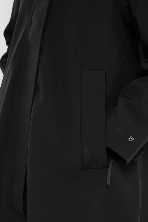 RAINS Parka Noir