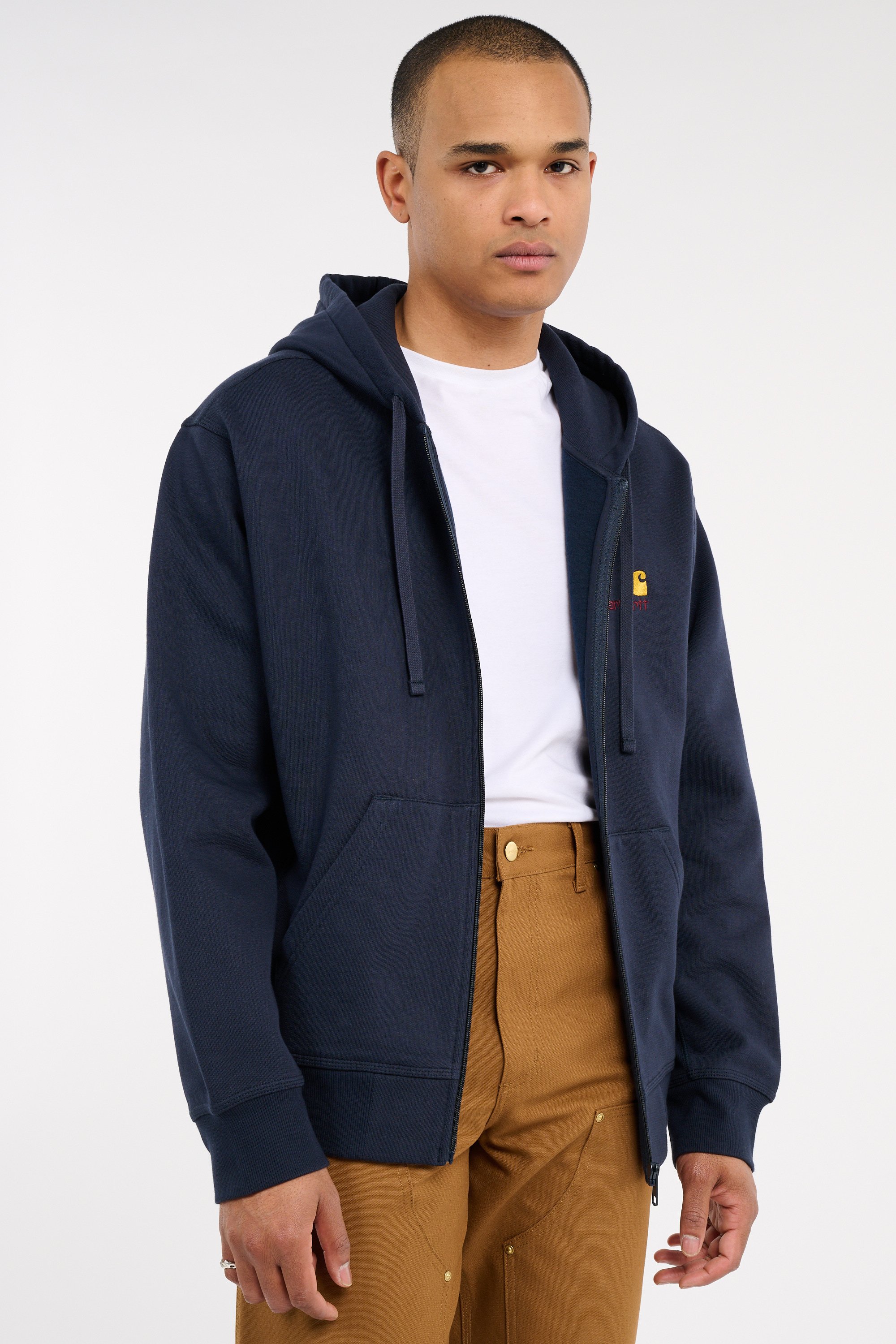 Sweatshirt zippé Bleu