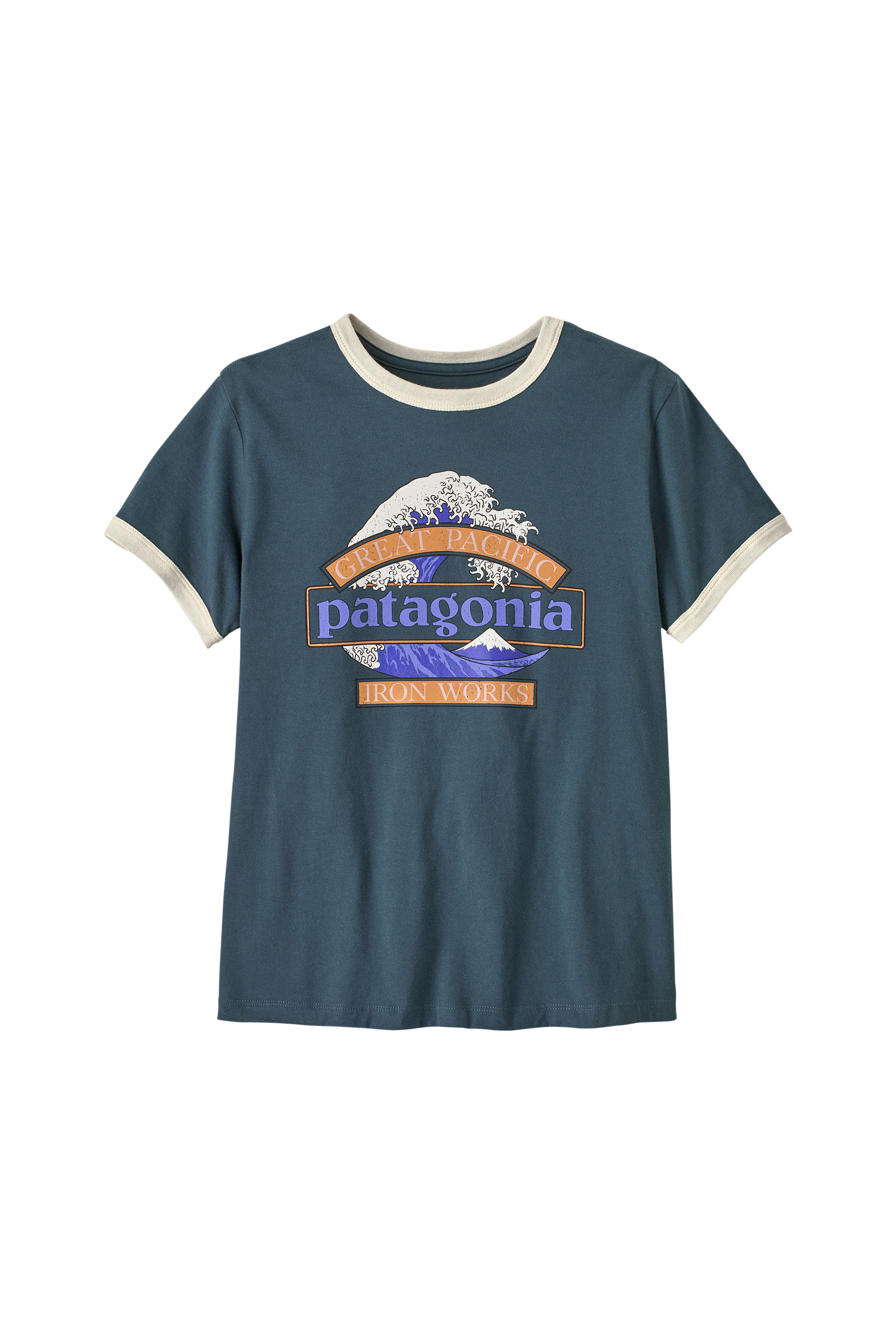 Regular-fit round-neck cotton T-shirt PATAGONIA Blue