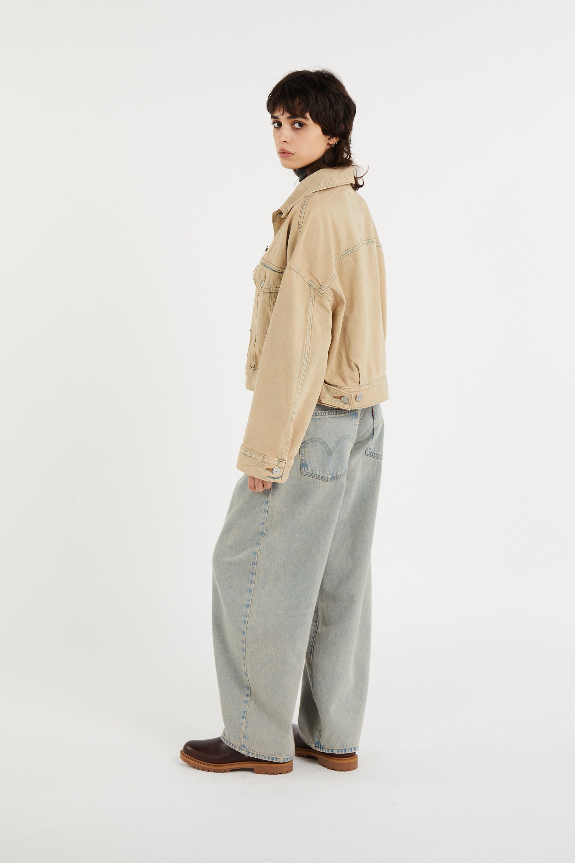 Veste jean court et ample en coton | Bleu LEVI'S Femme