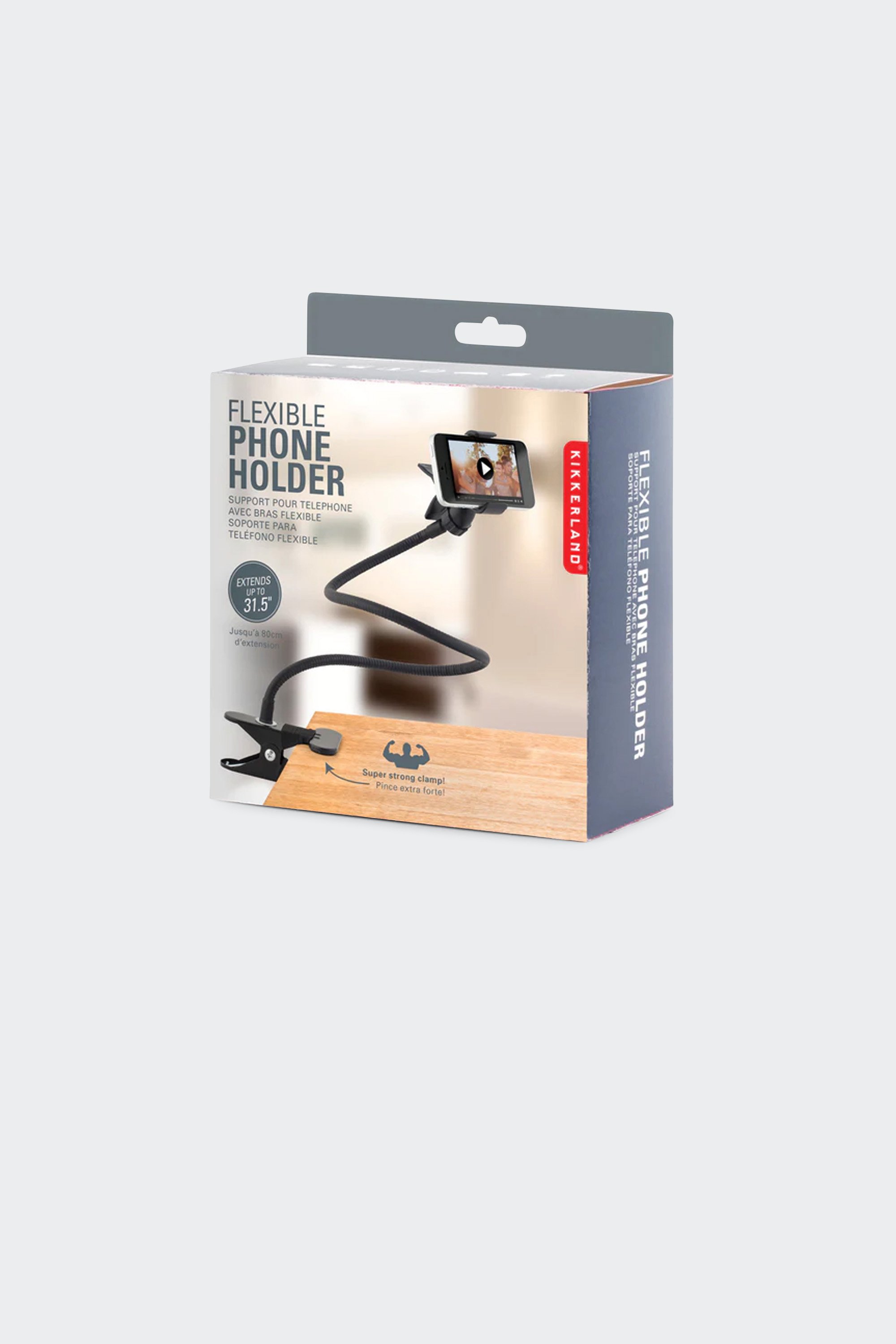 Phone holder | Black by KIKKERLAND Phone holder Black