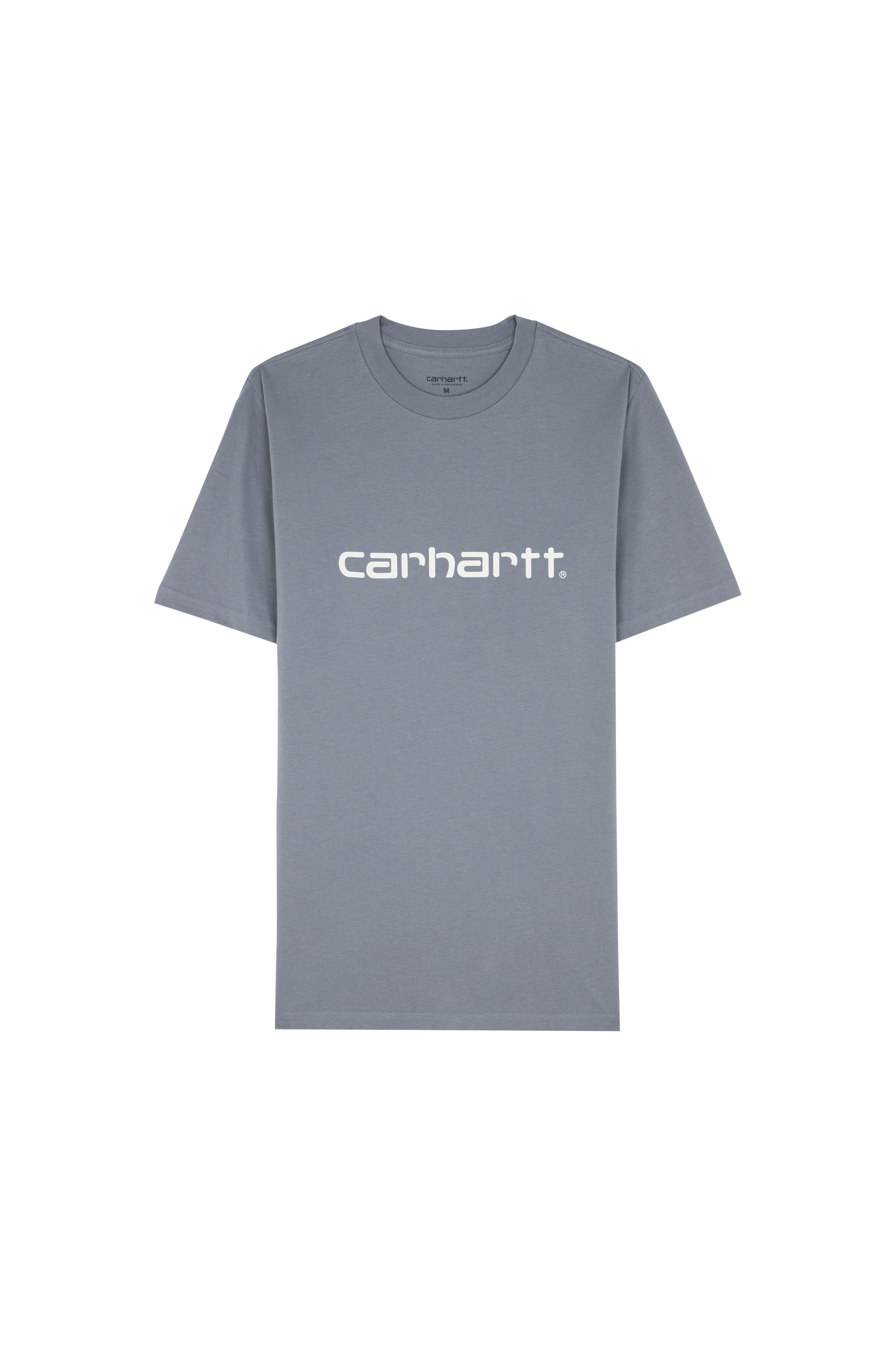 Regular-fit round-neck cotton T-shirt Grey