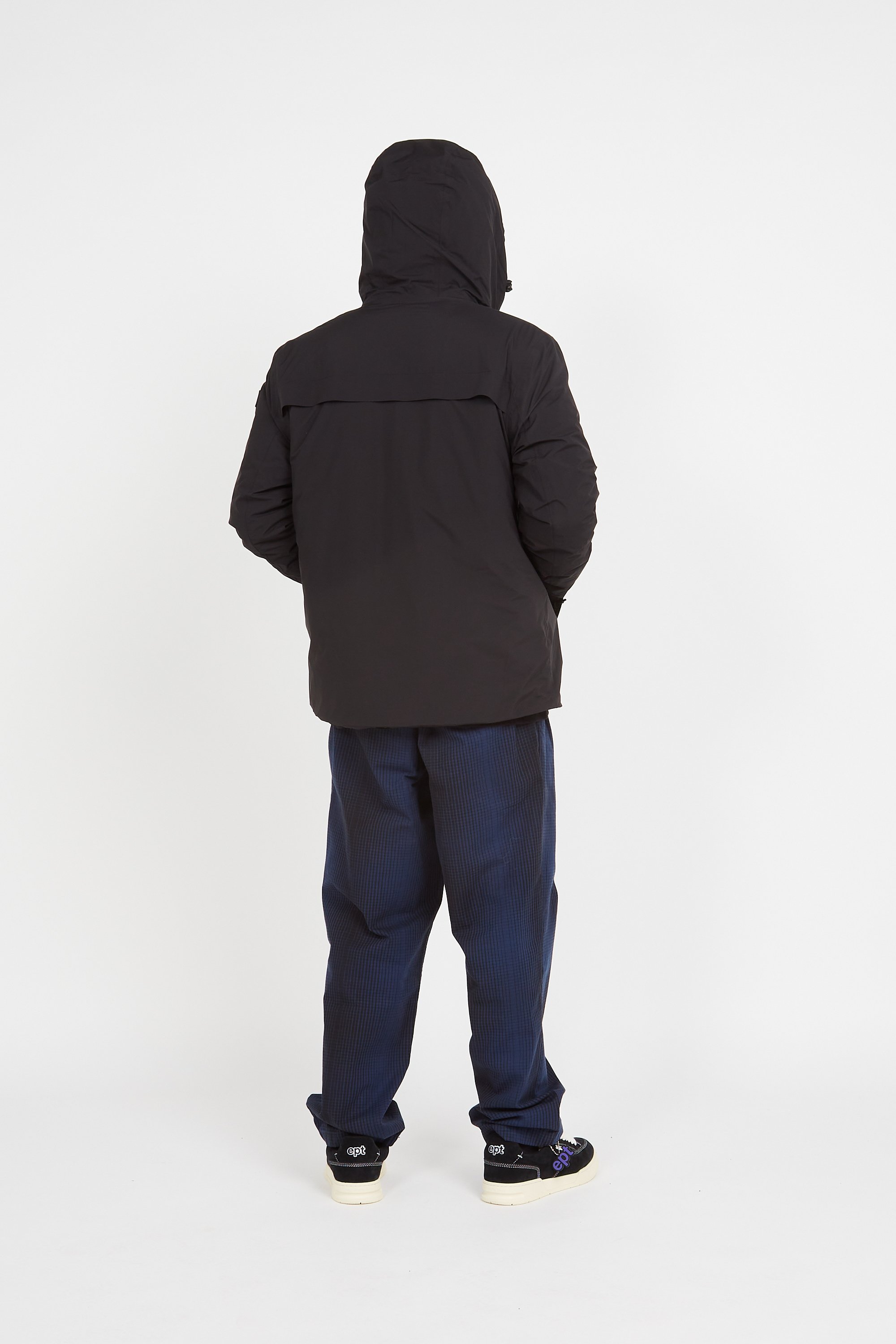 Lightweight quilted padded jacket with high neck Black