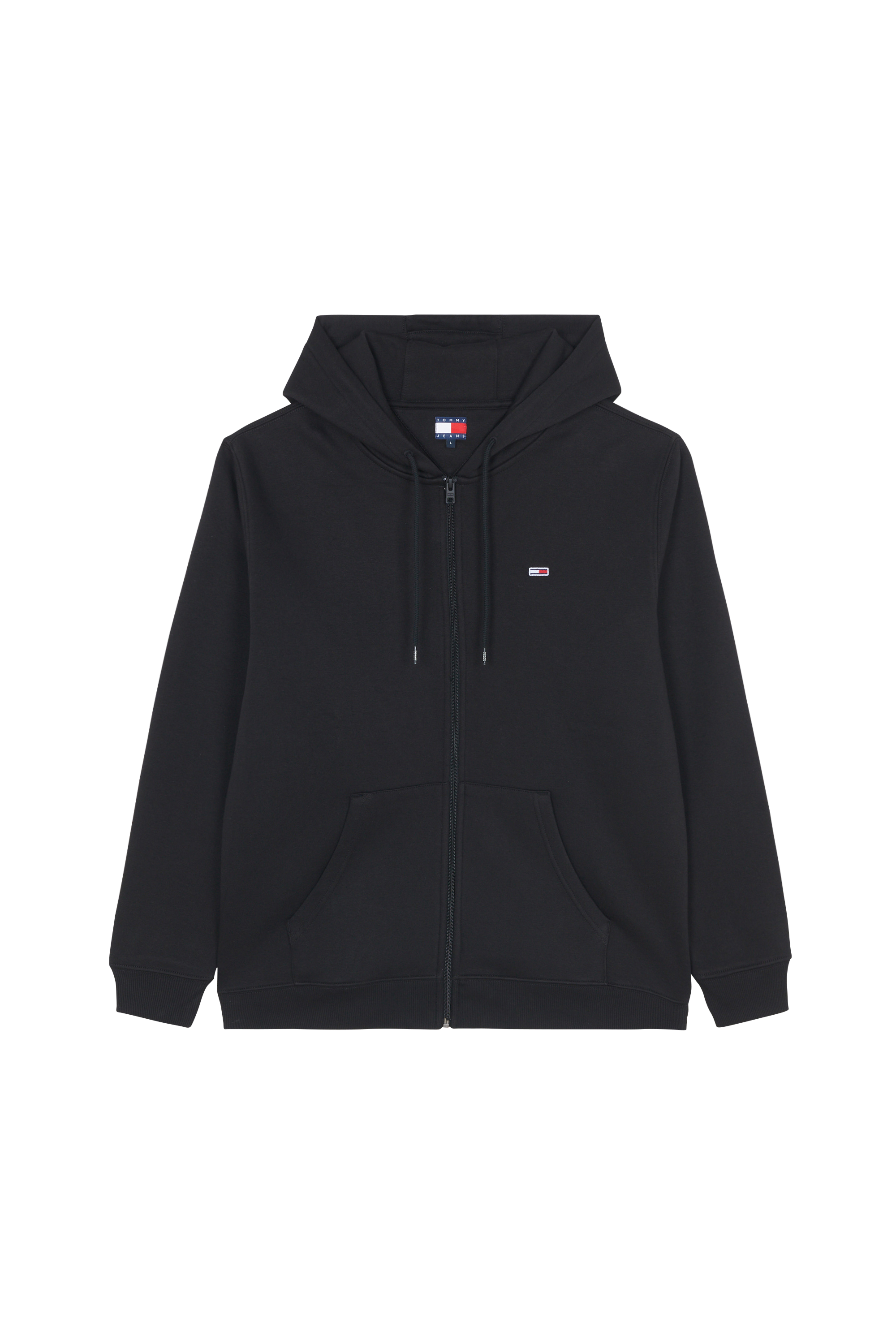 Regular-fit zip-up cotton-blend hoodie with Pony Player Black