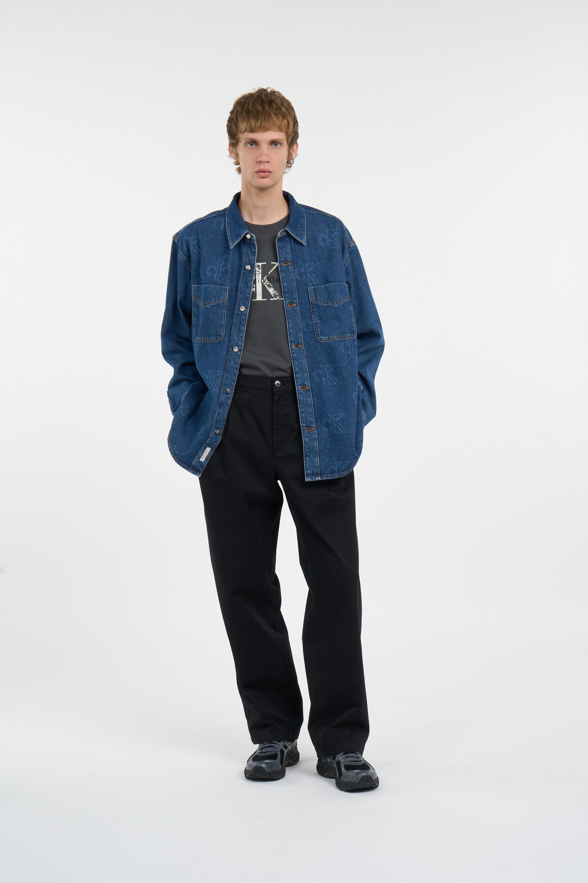 Chemise en denim CALVIN KLEIN Bleu