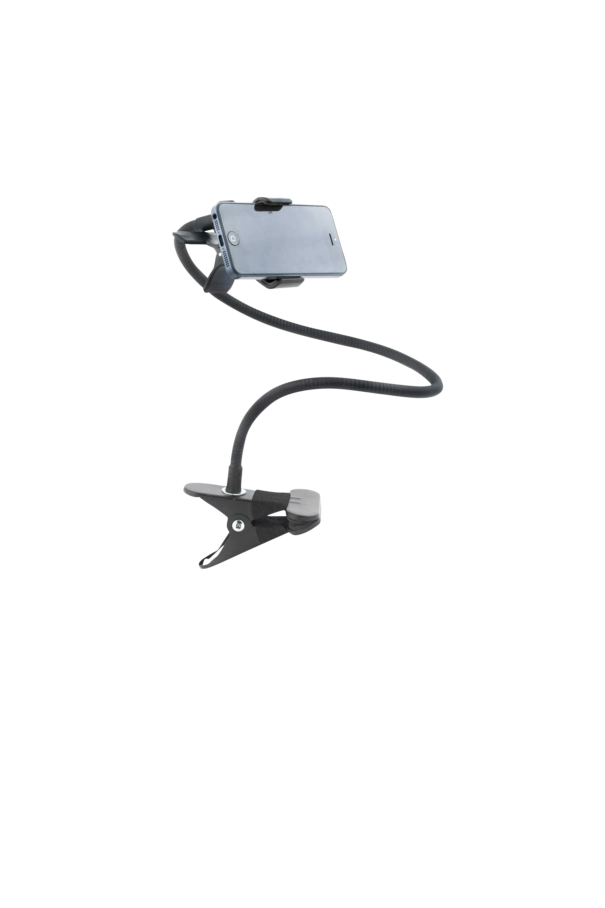 Support flexible de téléphone Noir