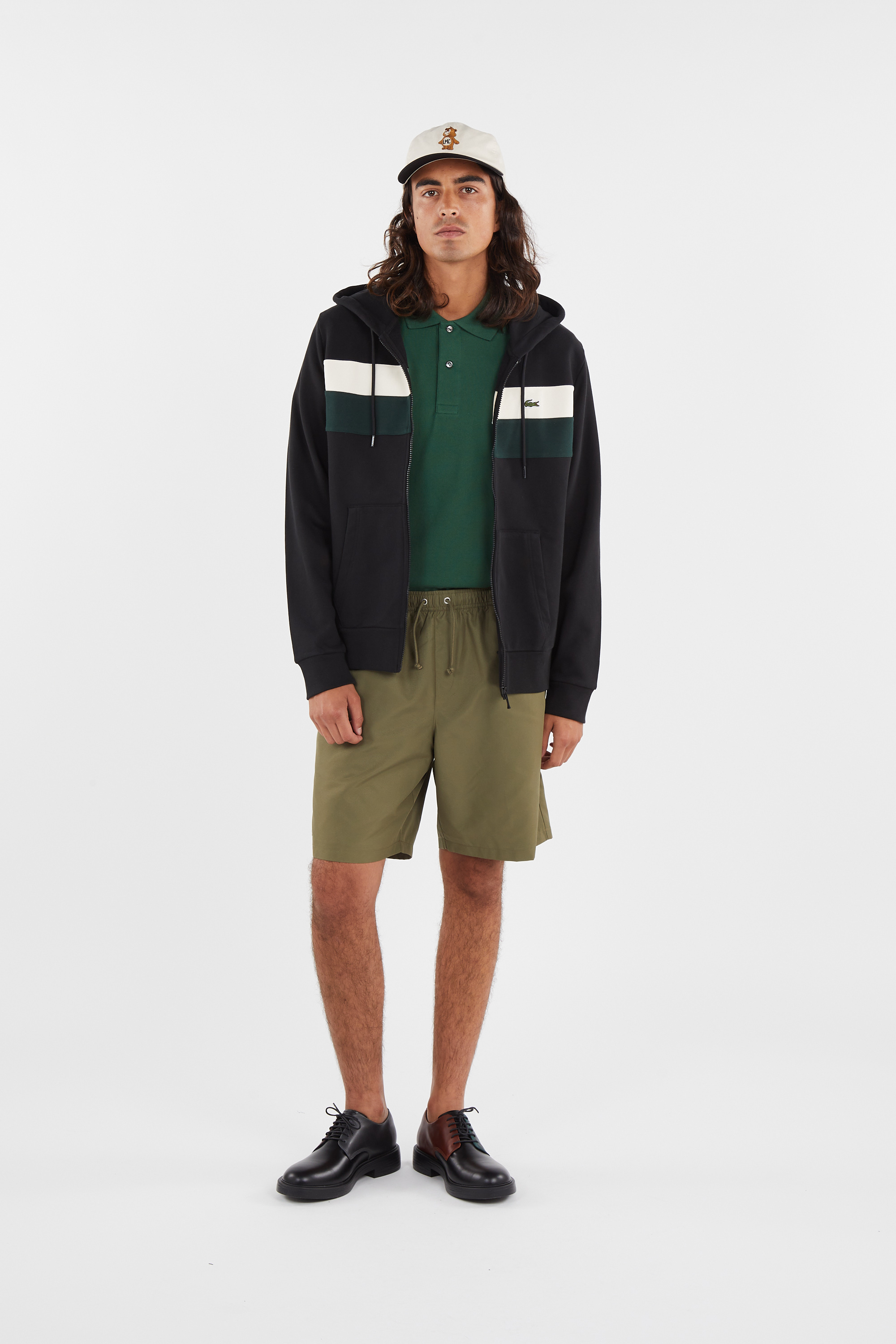 Hoodie zippé Beige