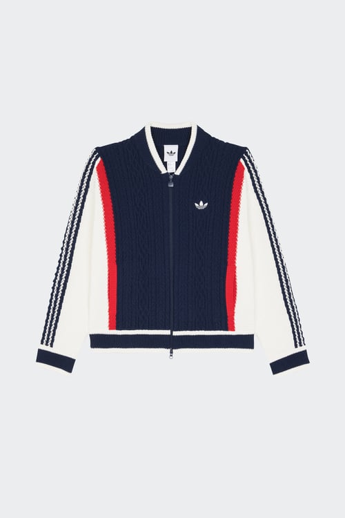 ADIDAS Cardigan Bleu