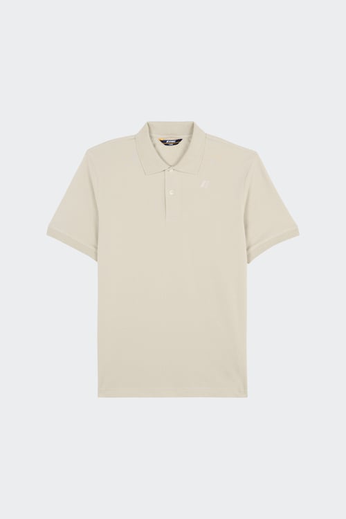 K-way - Polo - Taille S Beige homme