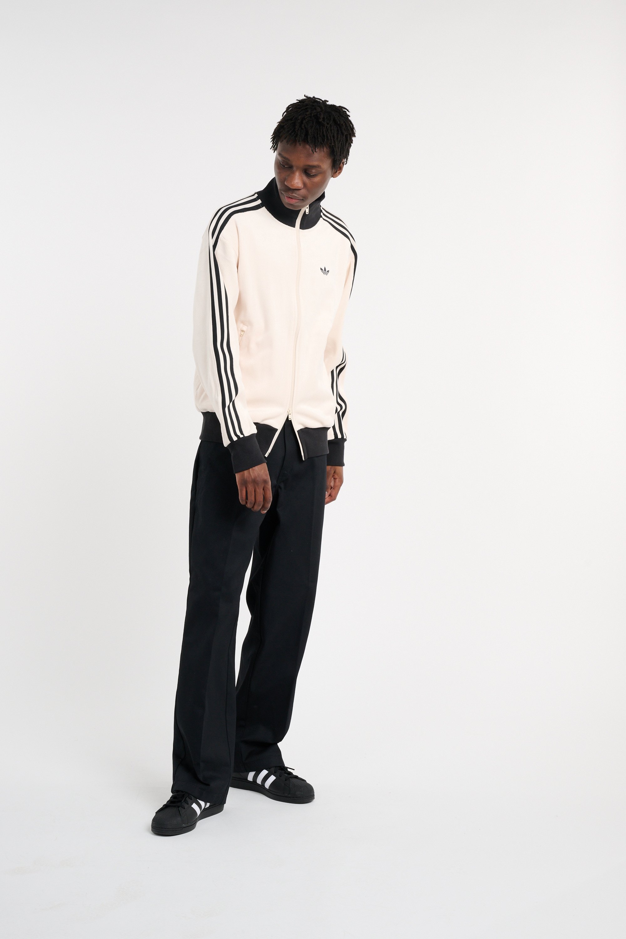 Veste de survêtement  ADIDAS Beige