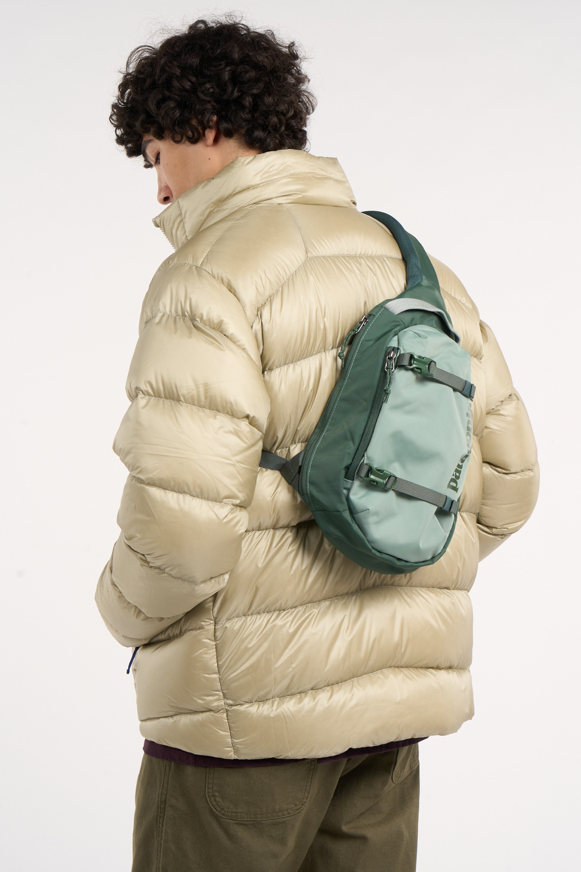 Sac banane zippé uni  PATAGONIA Vert