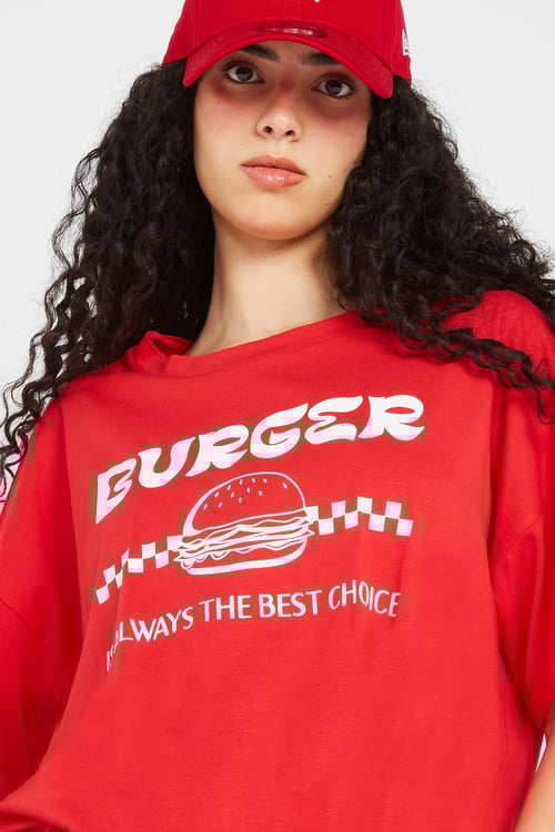 NOISY MAY T-shirt Rouge