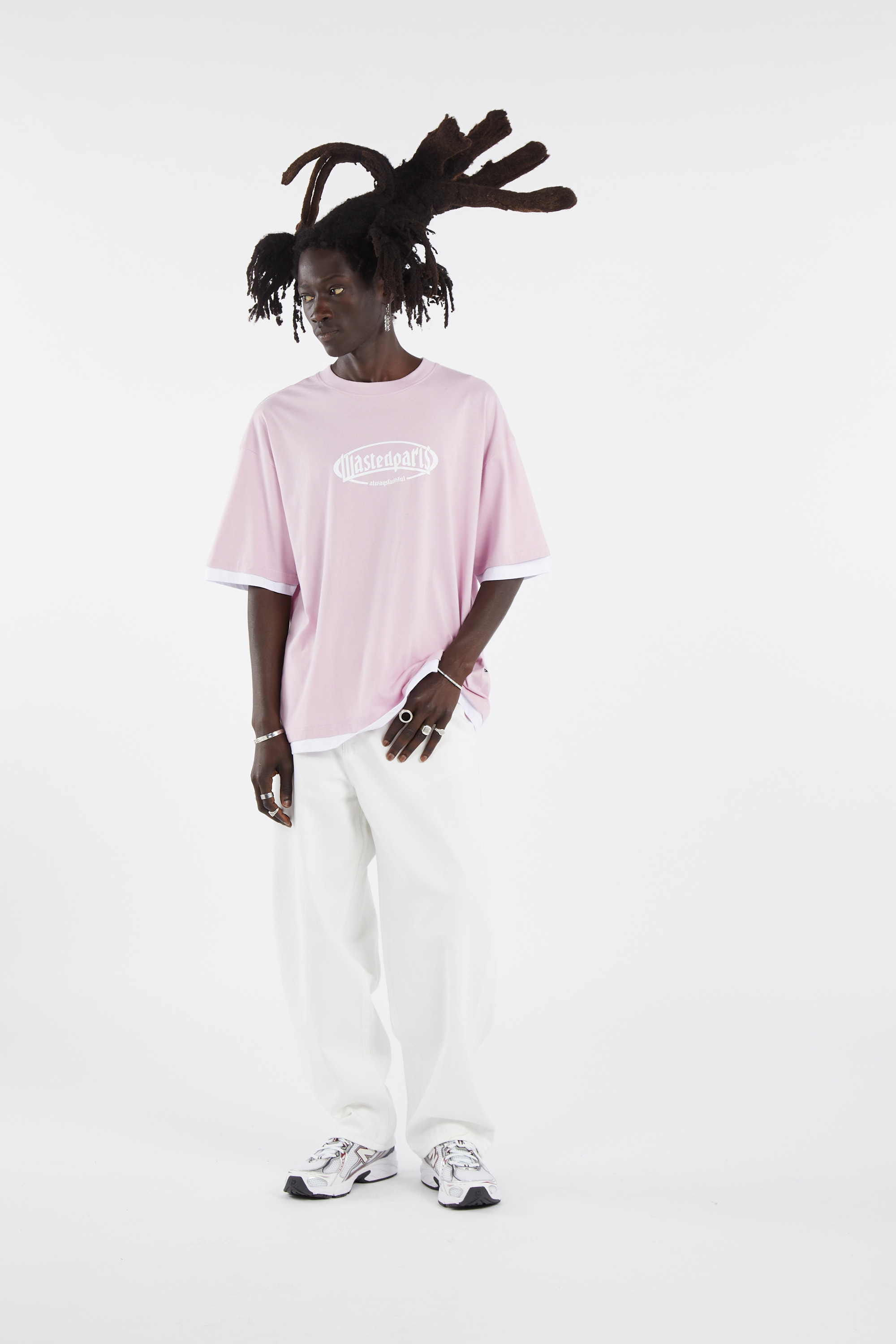 Regular-fit round-neck cotton T-shirt Multicolored