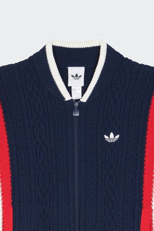 ADIDAS Cardigan Bleu