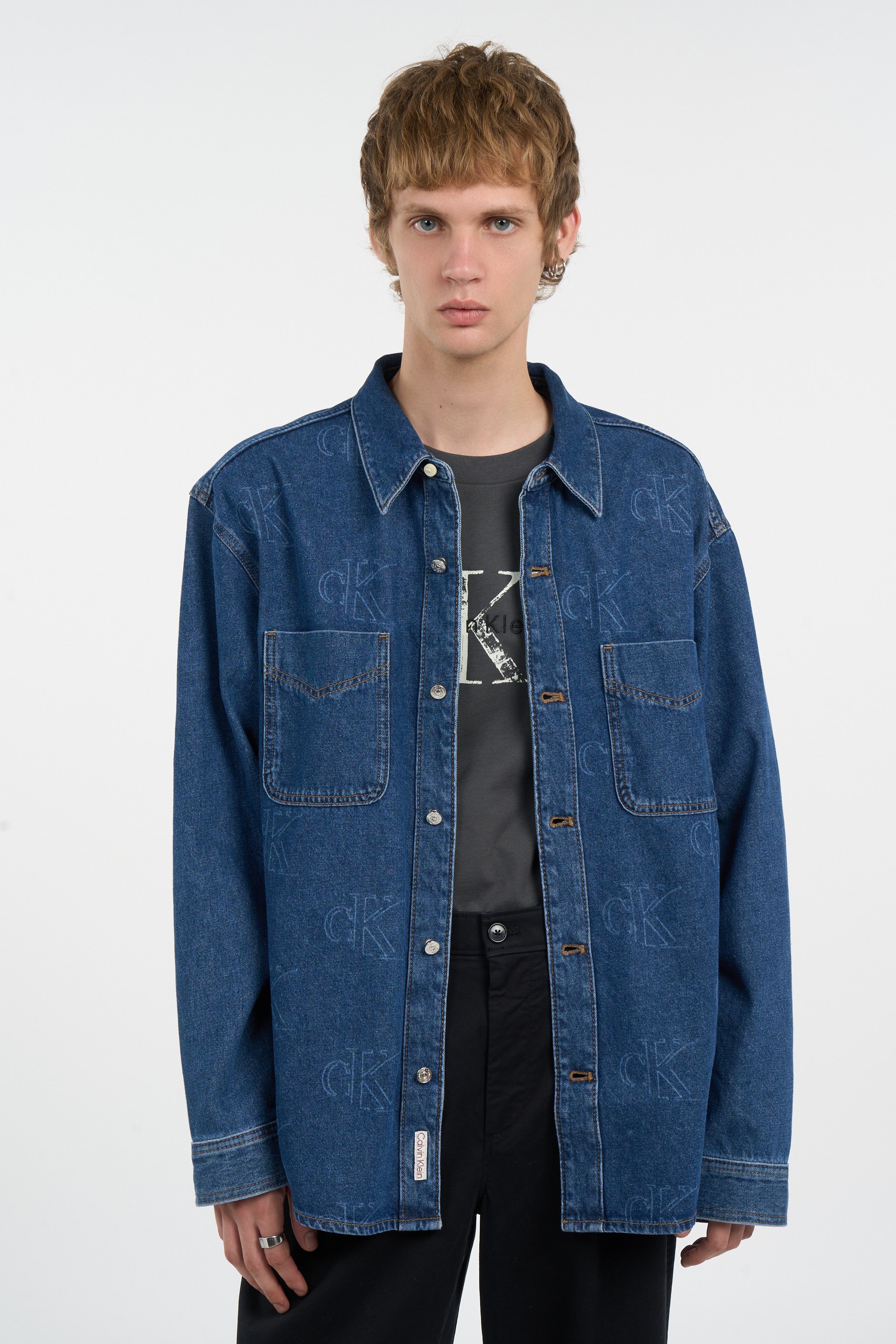 Denim shirt | Blue CALVIN KLEIN Men