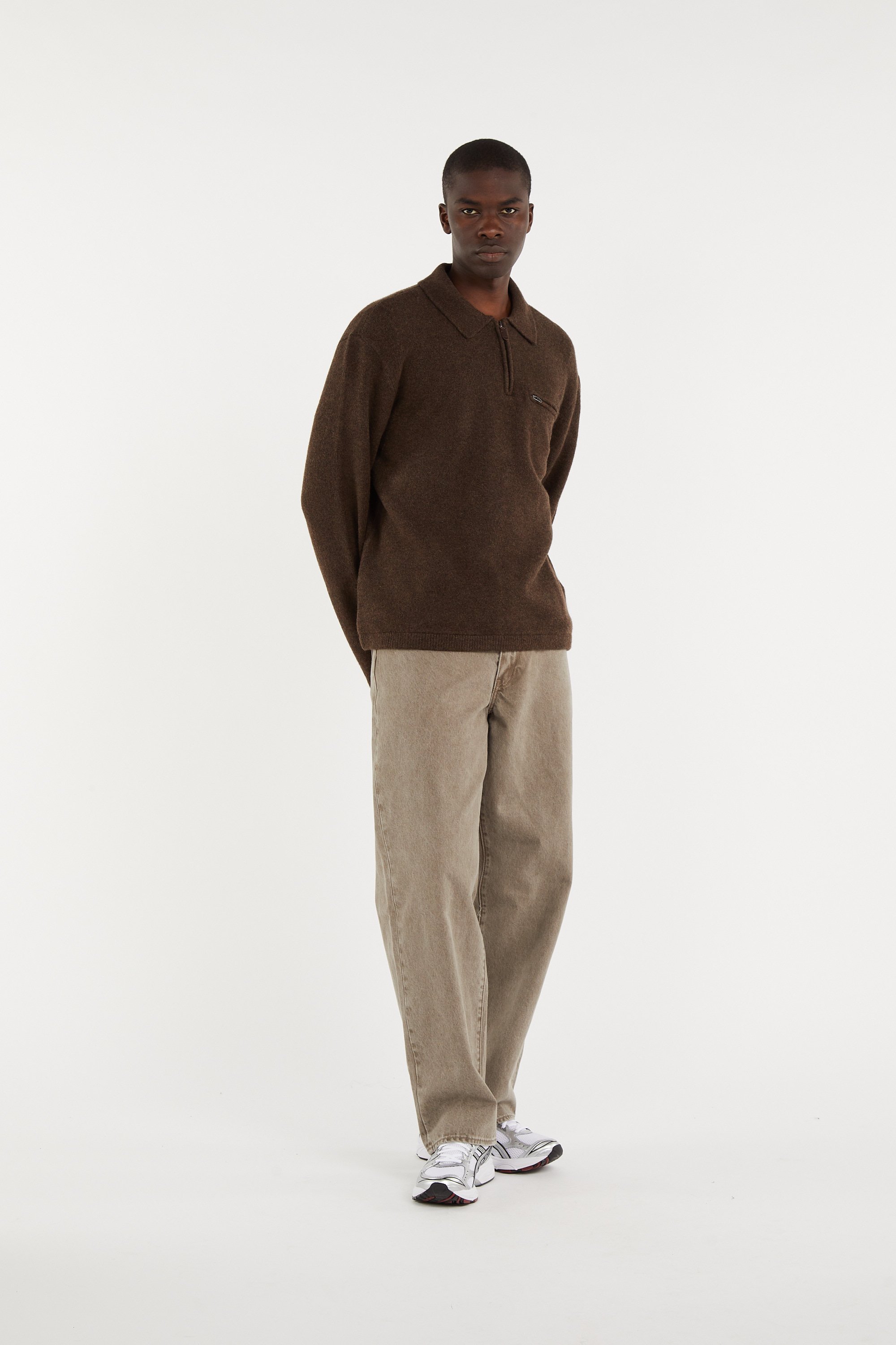Pull col classique | Marron LEVI'S Homme