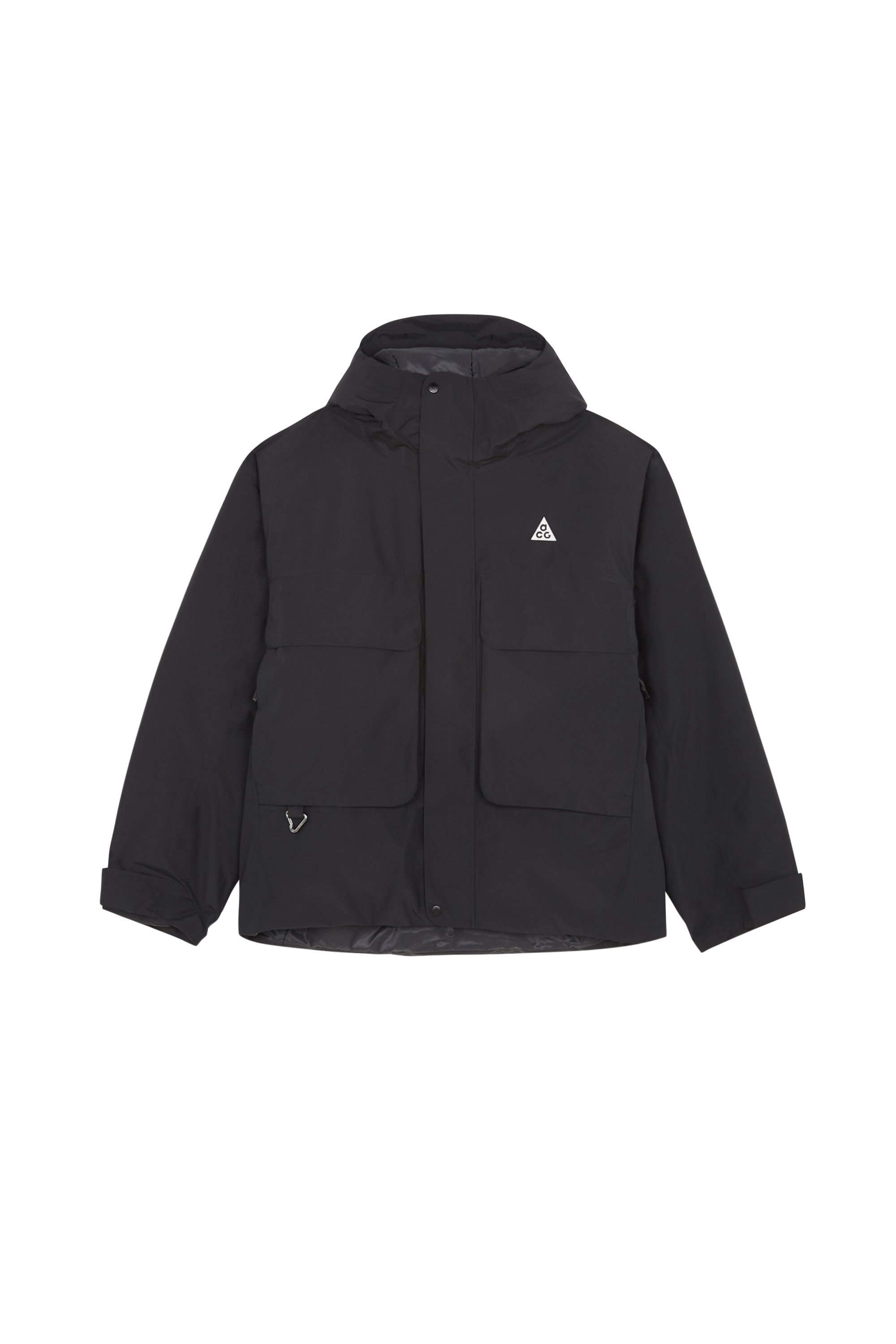 Lightweight quilted padded jacket with high neck Black