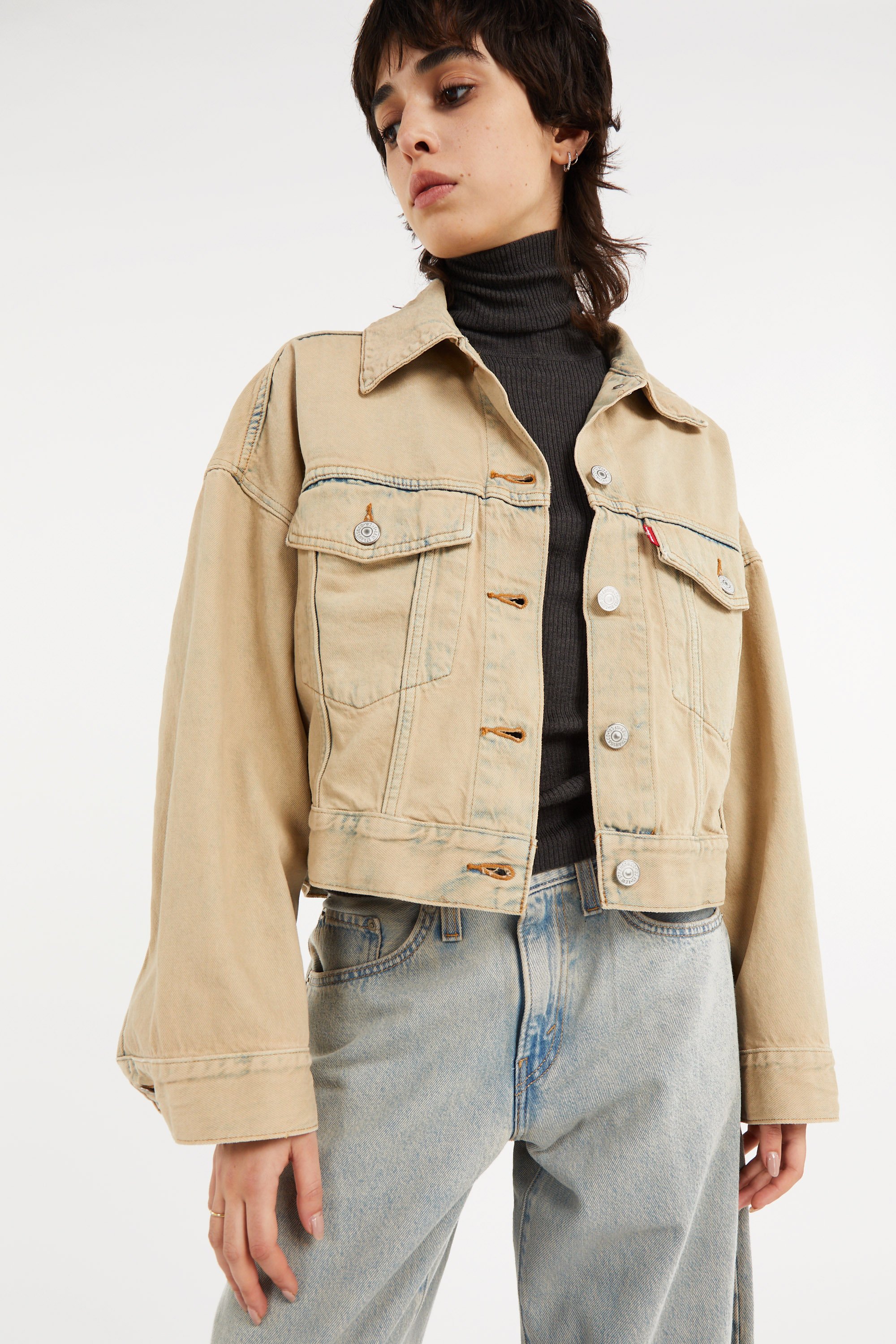 Veste jean court et ample en coton | Bleu LEVI'S Femme
