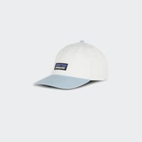 Cap P-6 Label Trad Birch white w/fleck blue