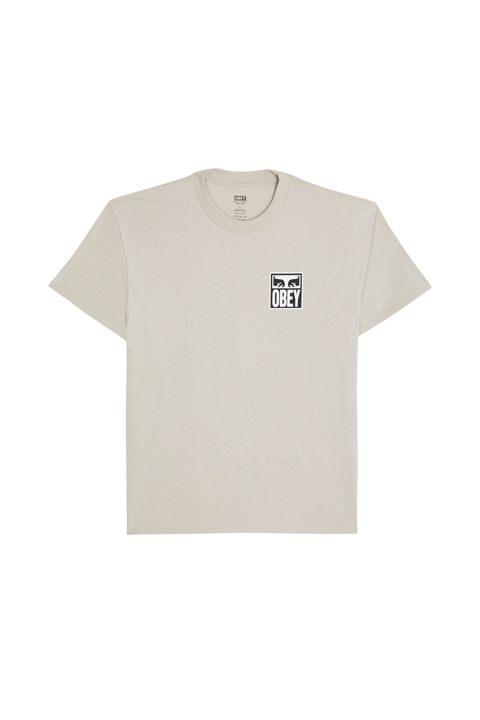 Regular-fit round-neck cotton T-shirt Grey