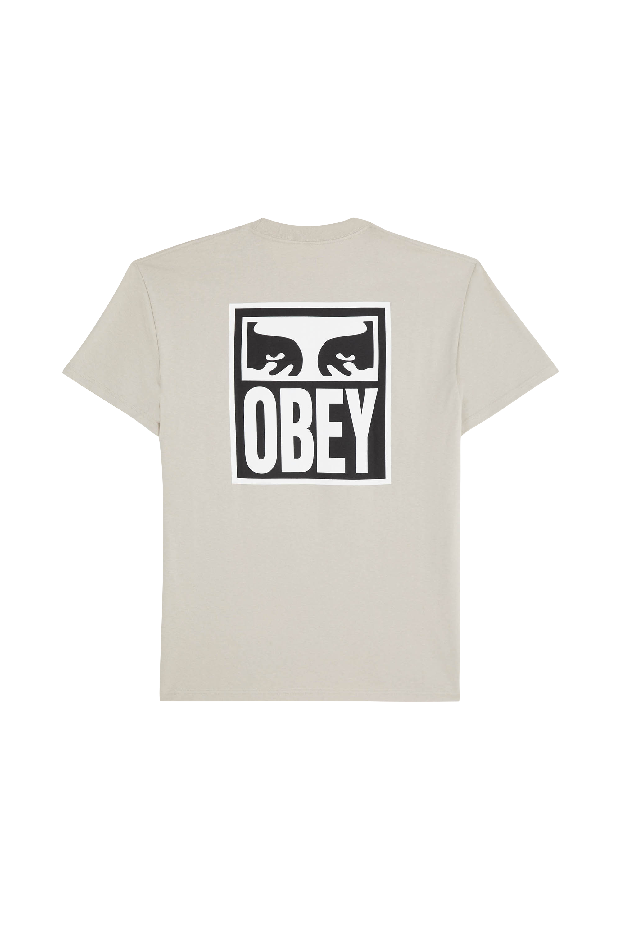 Regular-fit round-neck cotton T-shirt Grey
