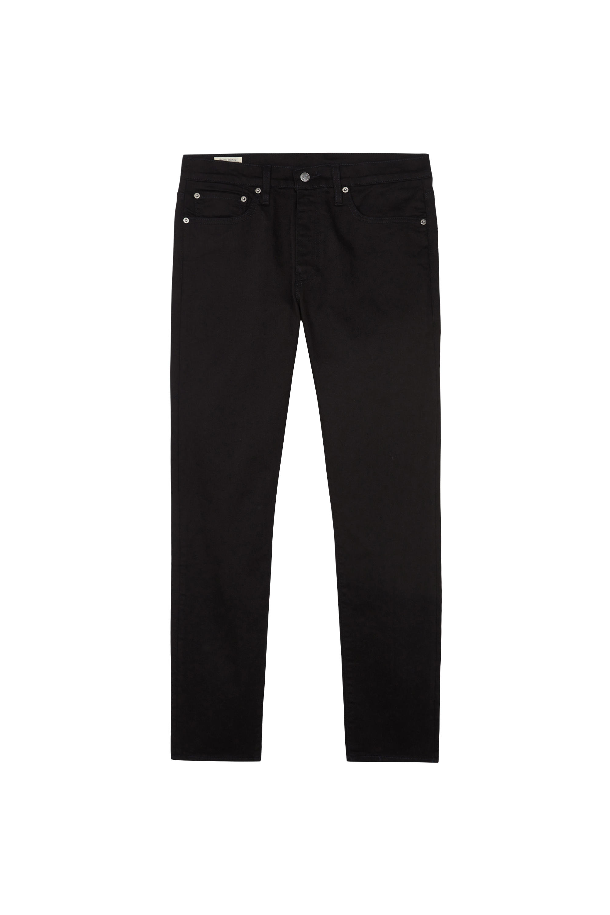 Jean tapered en coton mélangé  Noir