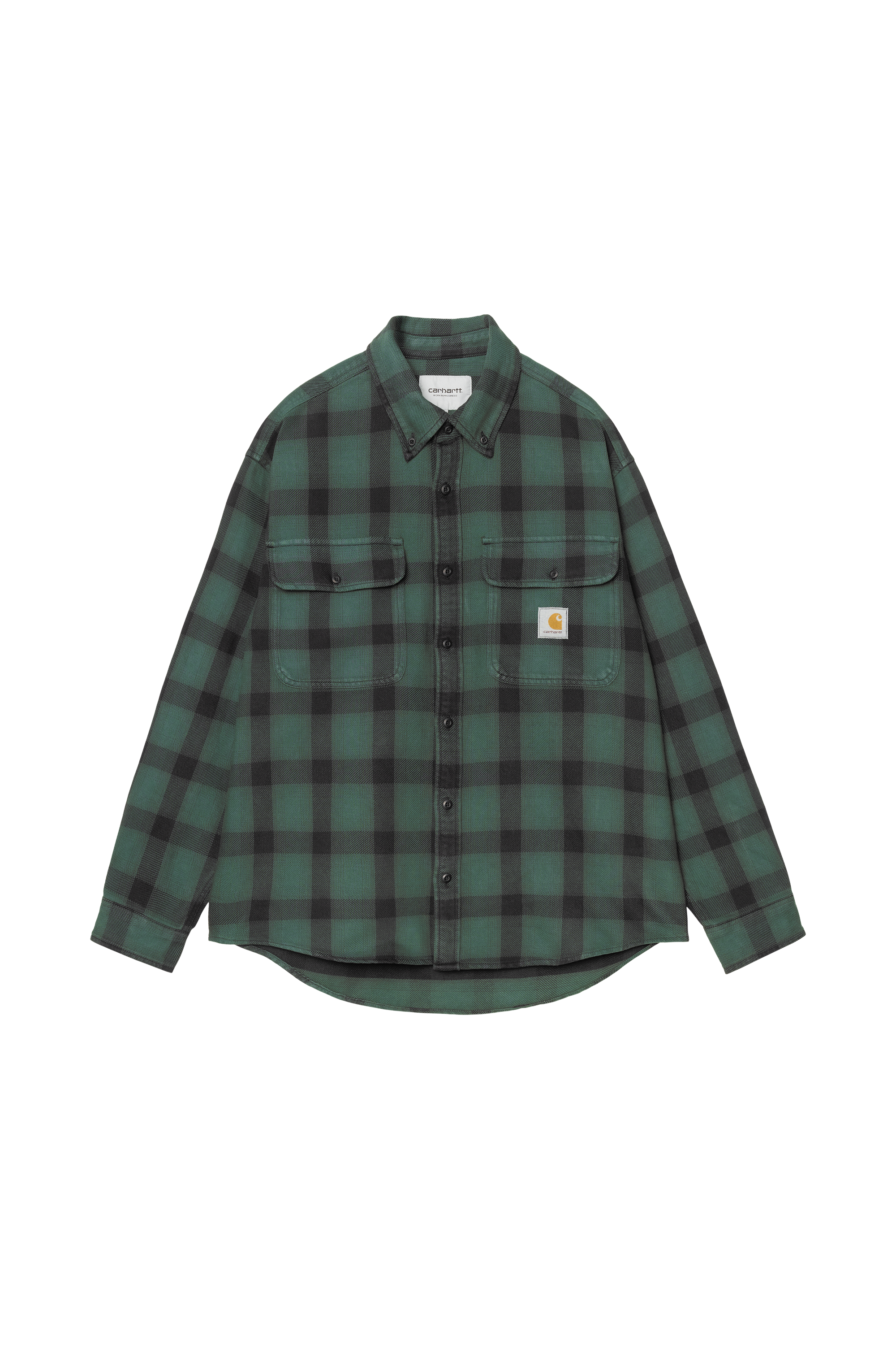 Overshirt L/S Edmands Shirt Edmands check, natural / kale green