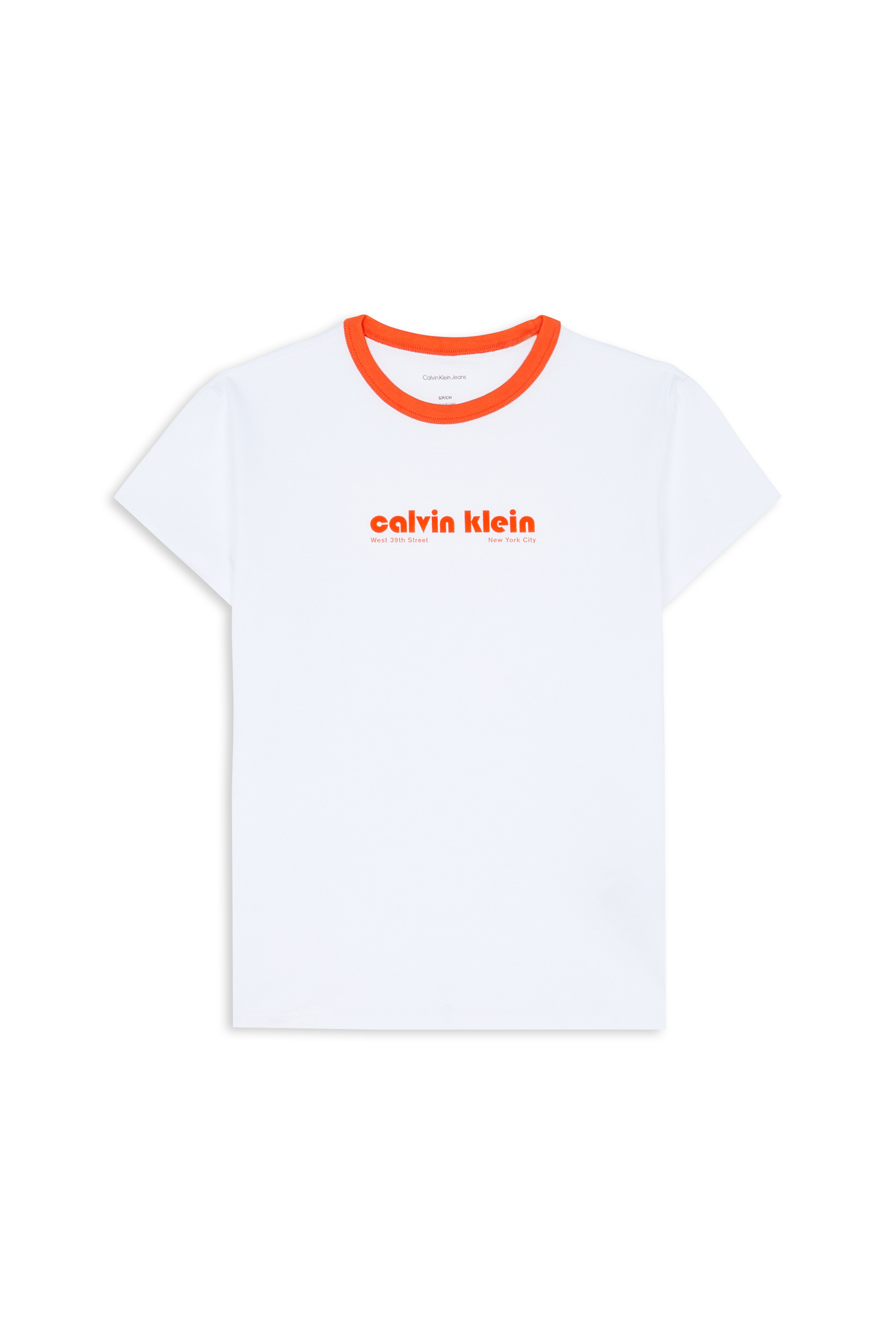 Regular-fit round-neck cotton T-shirt White