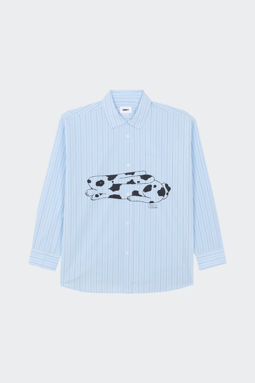 OBEY Chemise Bleu