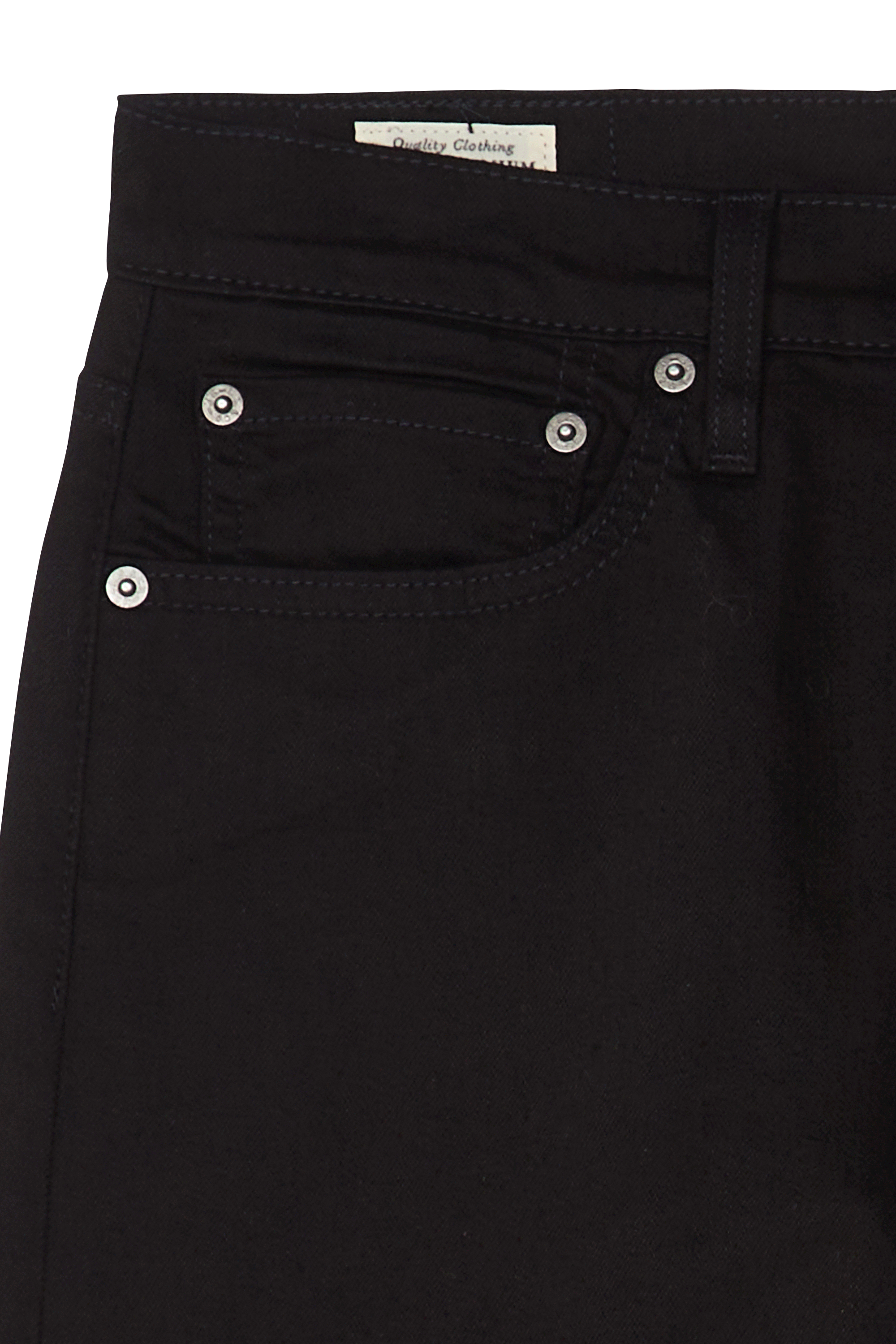 Jean tapered en coton mélangé  Noir