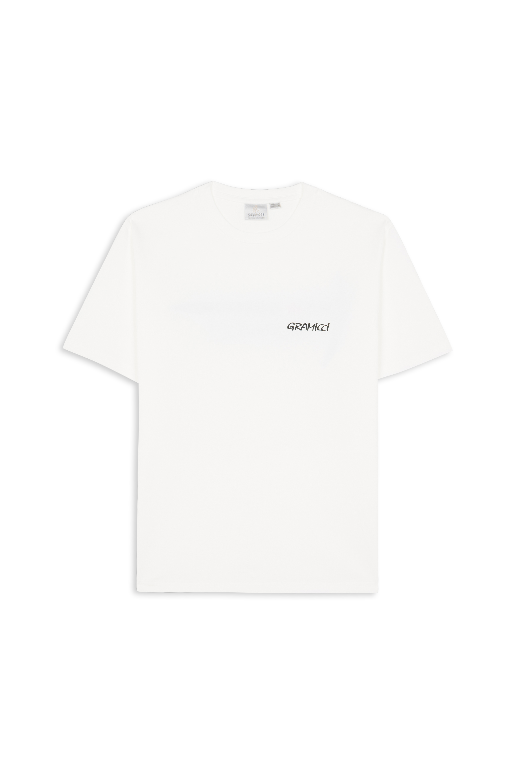 Regular-fit round-neck cotton T-shirt GRAMICCI White