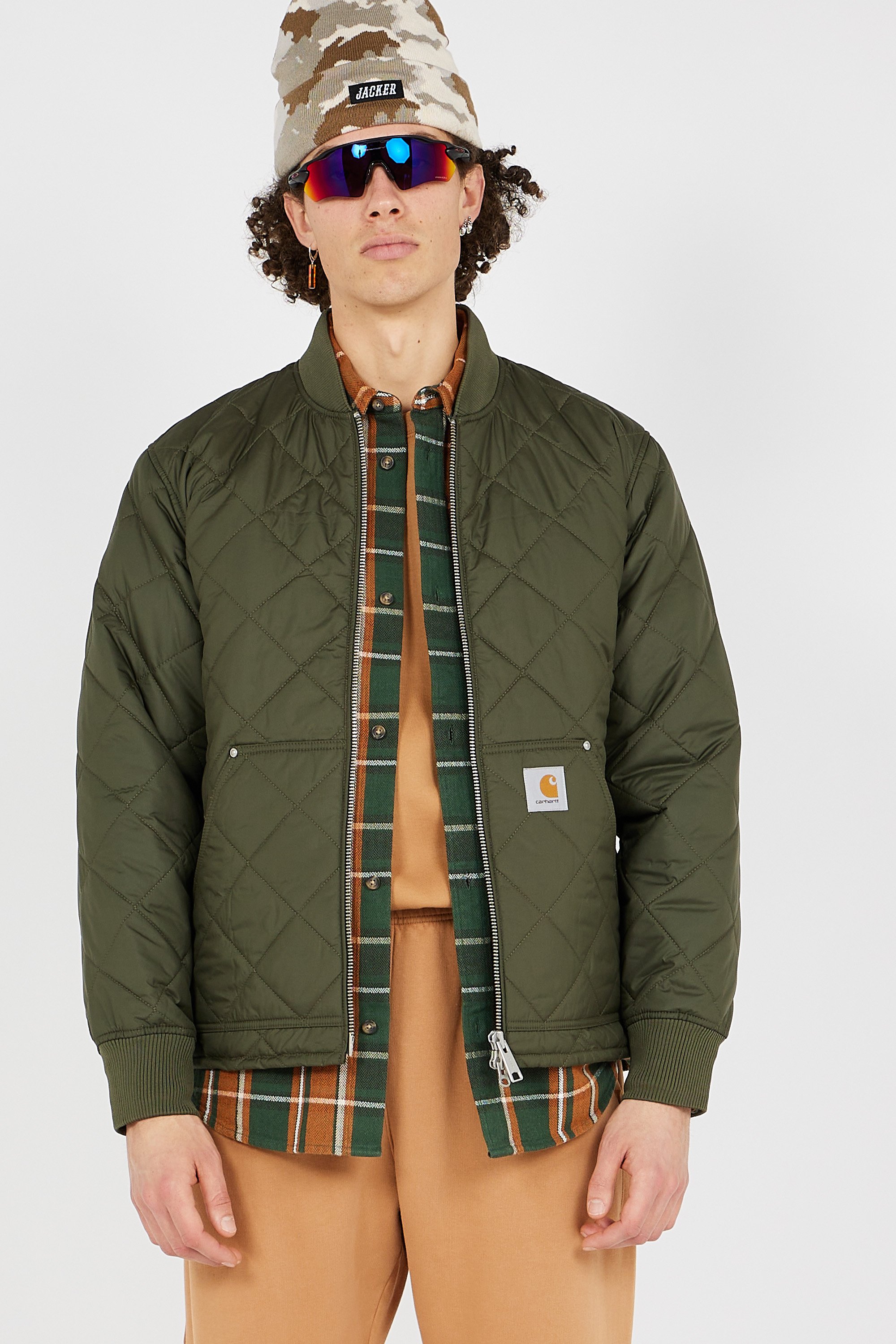 Bomber jacket | Khaki by CARHARTT WIP Bomber jacket Khaki