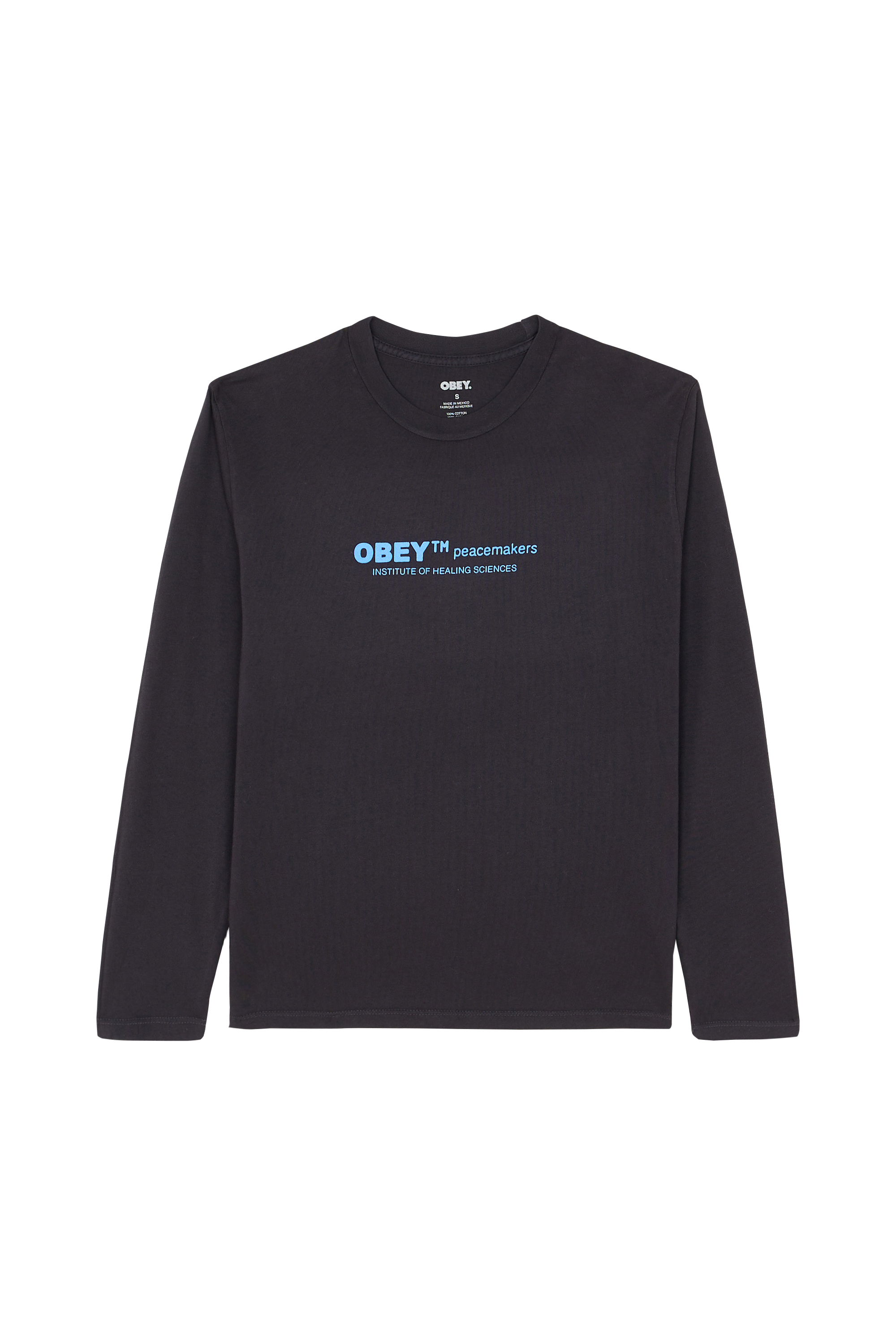 Regular-fit round-neck cotton T-shirt Black
