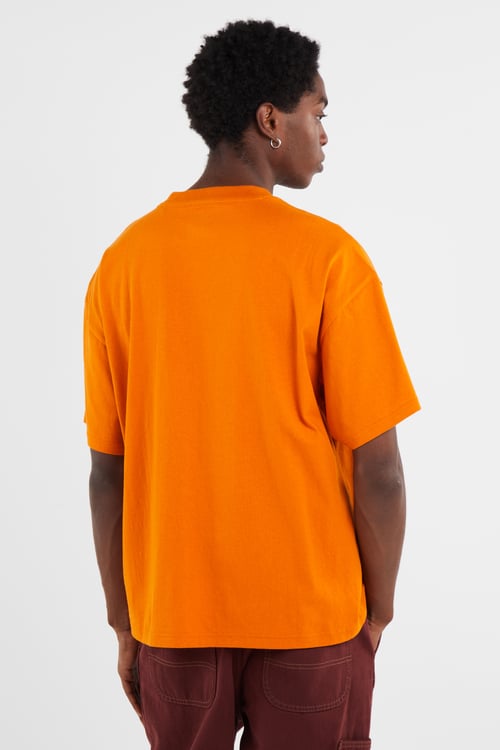 DICKIES Regular-fit round-neck cotton T-shirt Orange