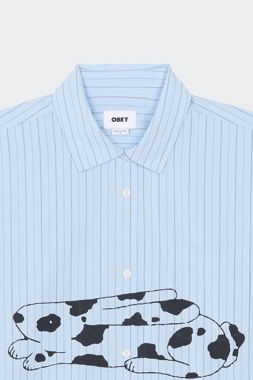 OBEY Chemise Bleu