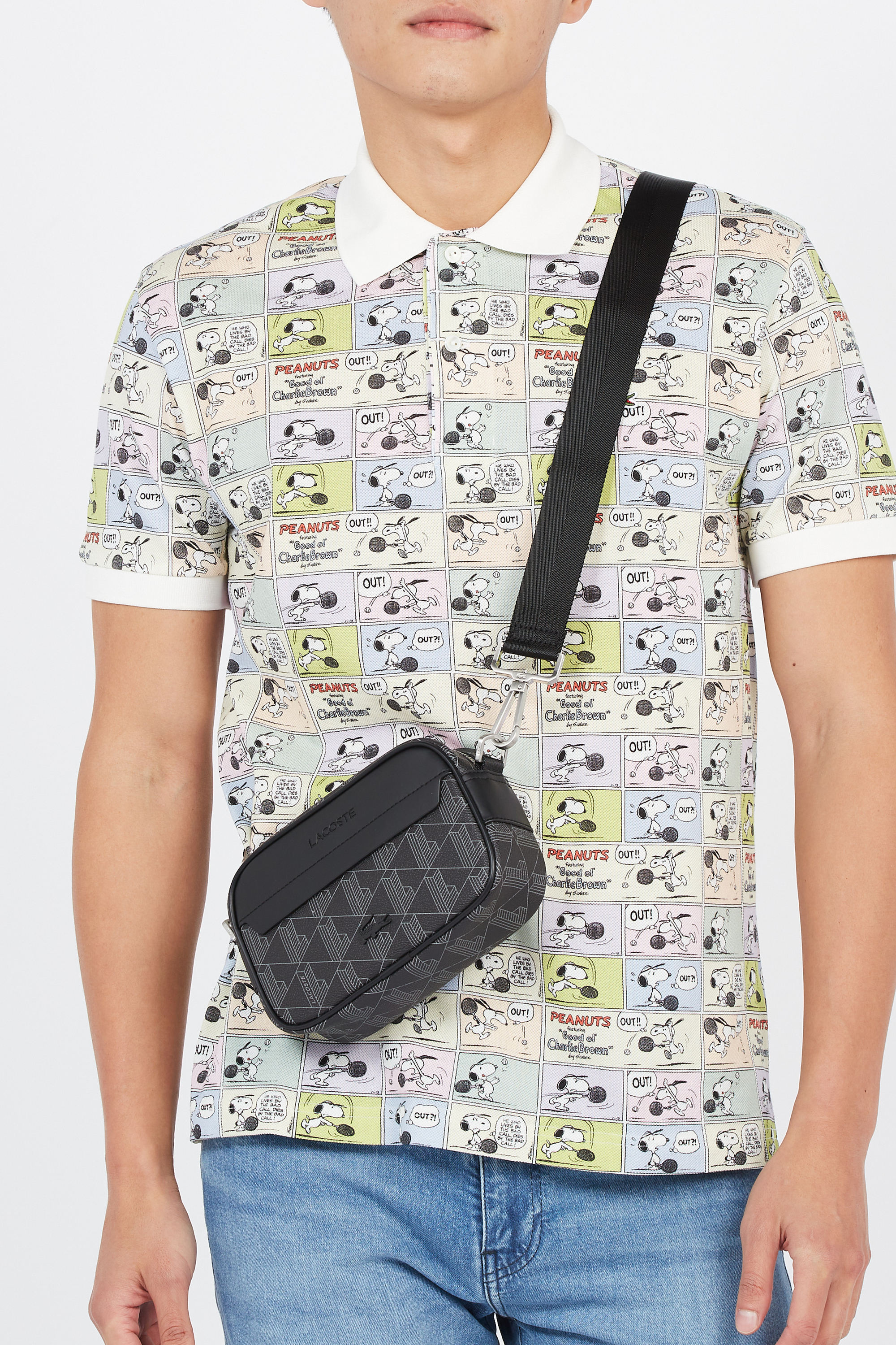 Sac bandoulière LACOSTE Gris