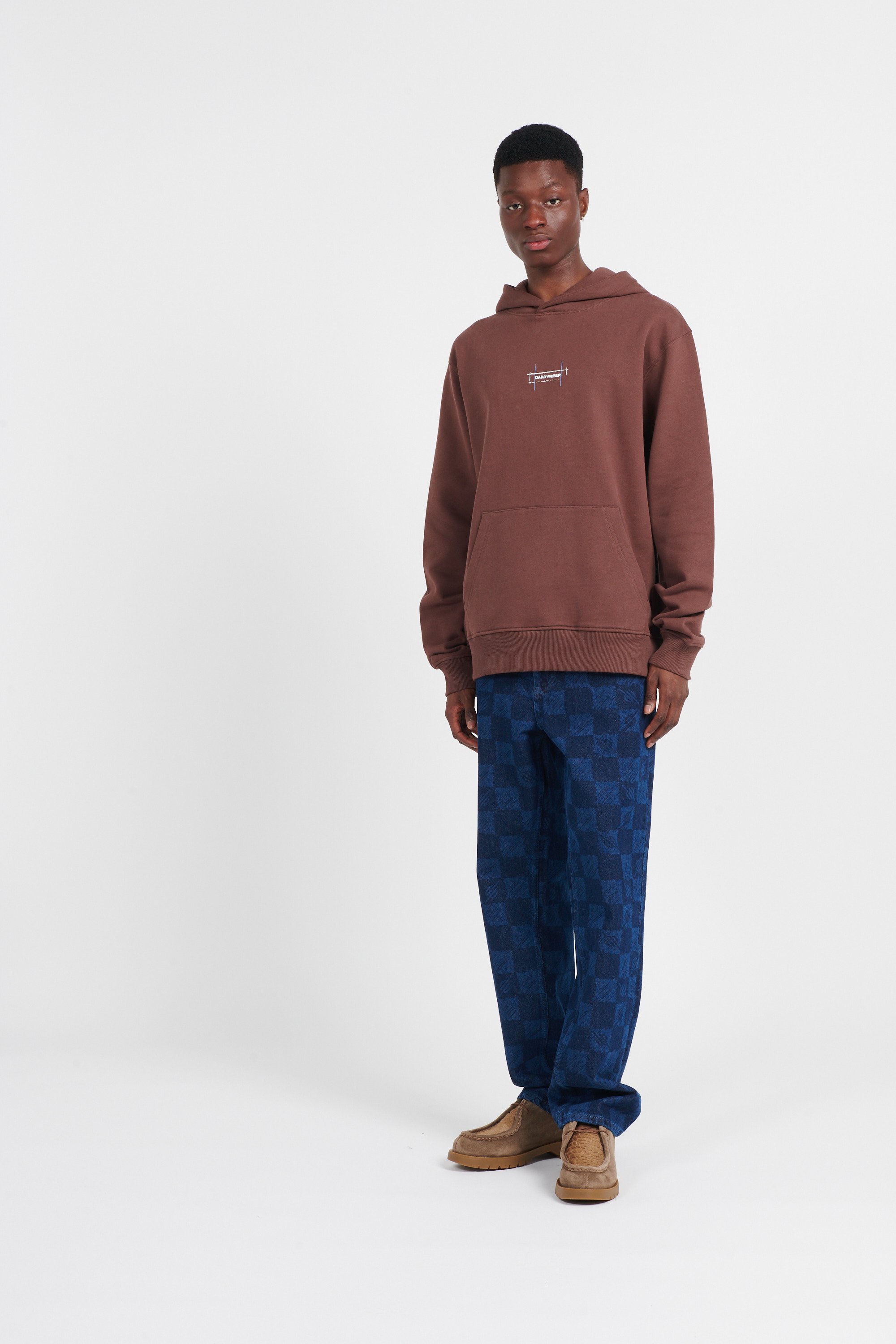 Hoodie | Brown by DAILY PAPER Hoodie Brown