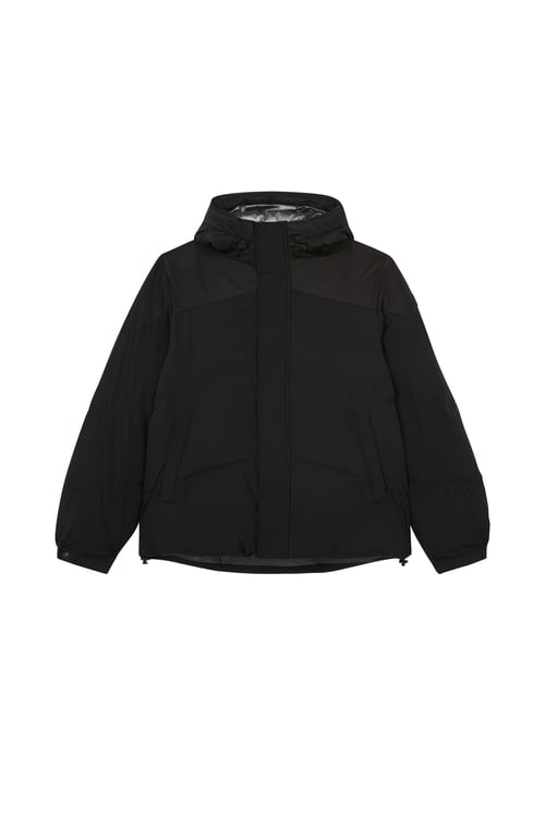 SCHOTT Lightweight quilted padded jacket with high neck