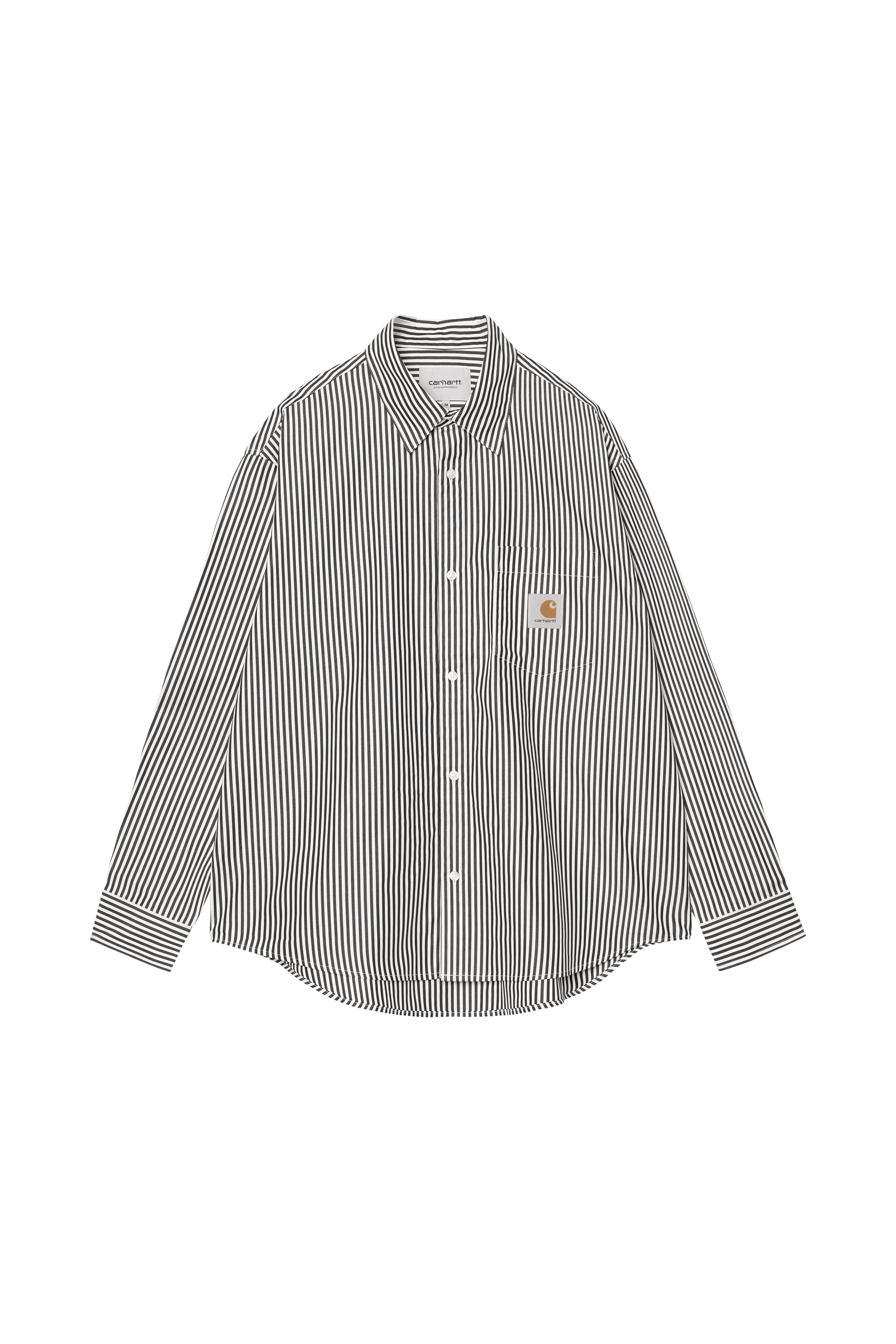 Chemise L/S Daldry Shirt Daldry stripe, black / wax