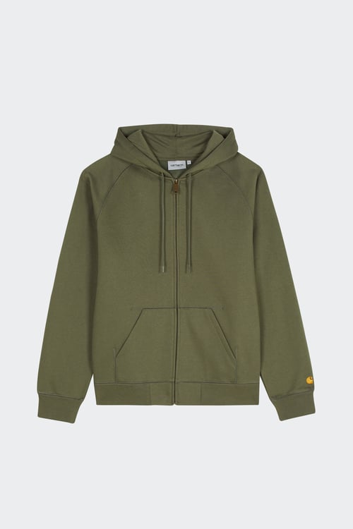 Hoodie zippé - Taille L Kaki