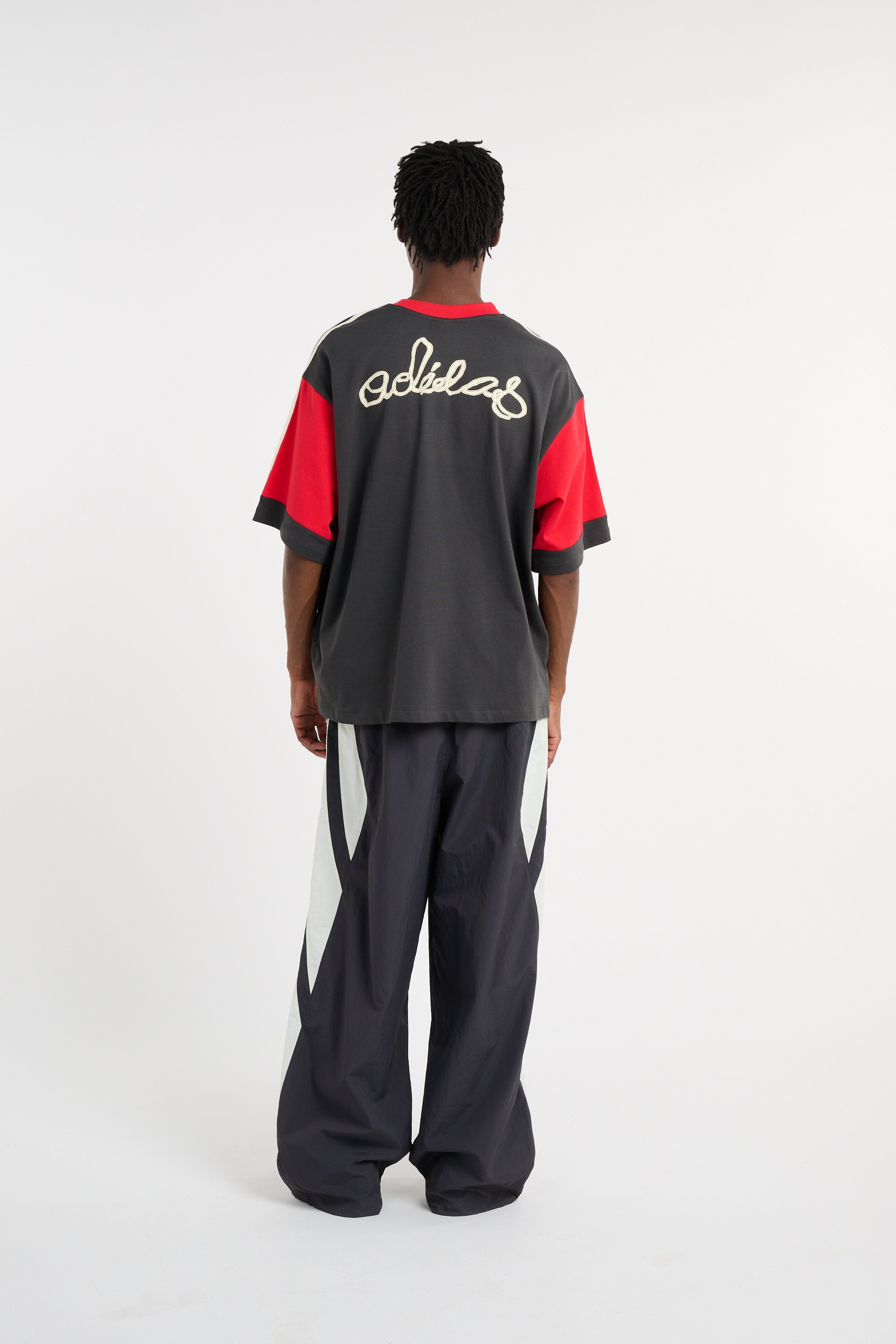 Regular-fit round-neck cotton T-shirt Black