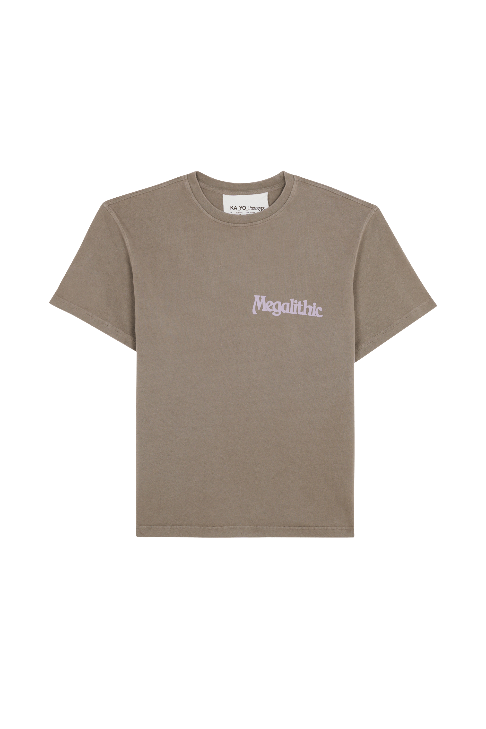Regular-fit round-neck cotton T-shirt KA_YO_Prototype Green